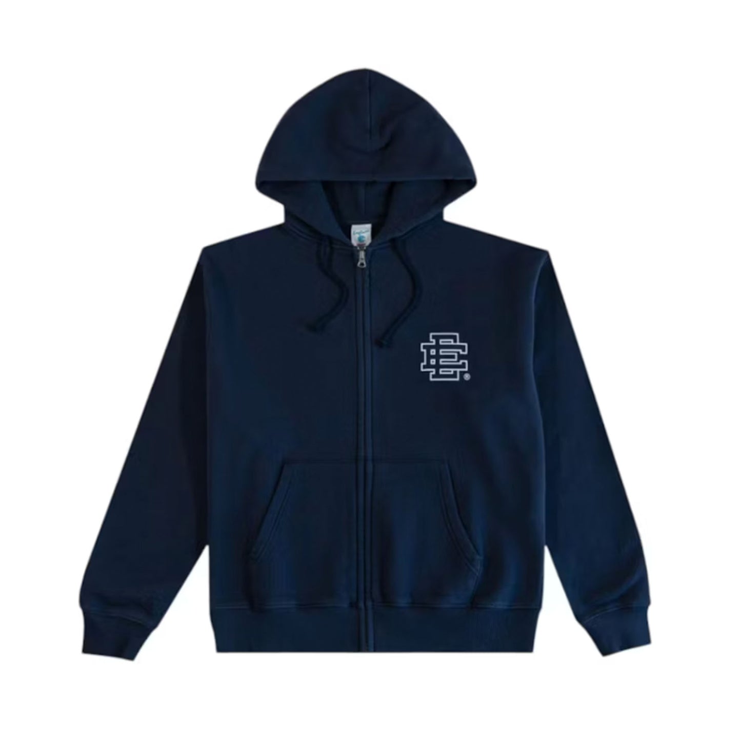 Eric Emanuel EE Basic/Core Zip Up Hoodie (FW24) Navy/White [USED] - L (Used)