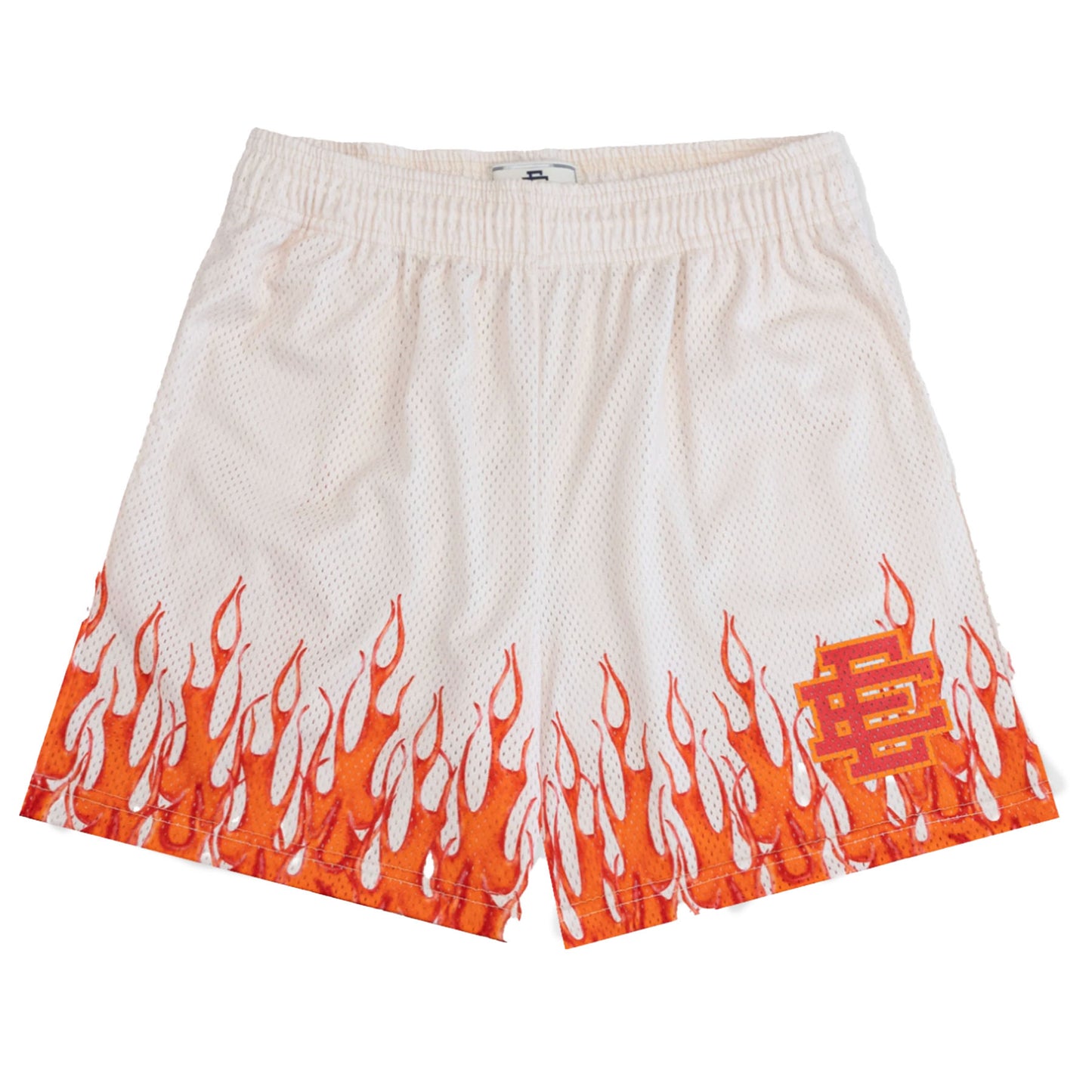 Eric Emanuel Flame White/Orange Shorts