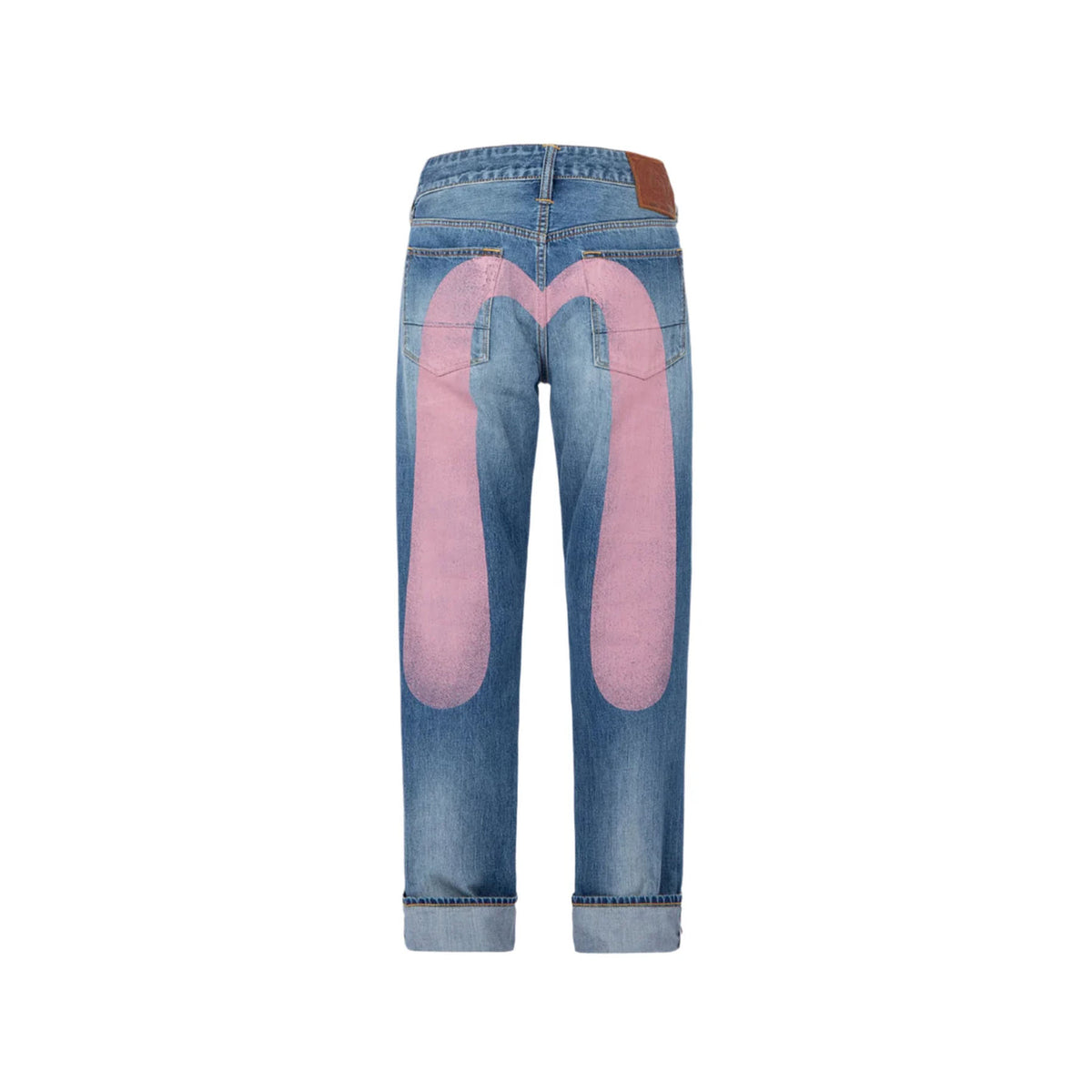 Evisu Daicock Print Baggy-Fit Jeans #2000 Indigo