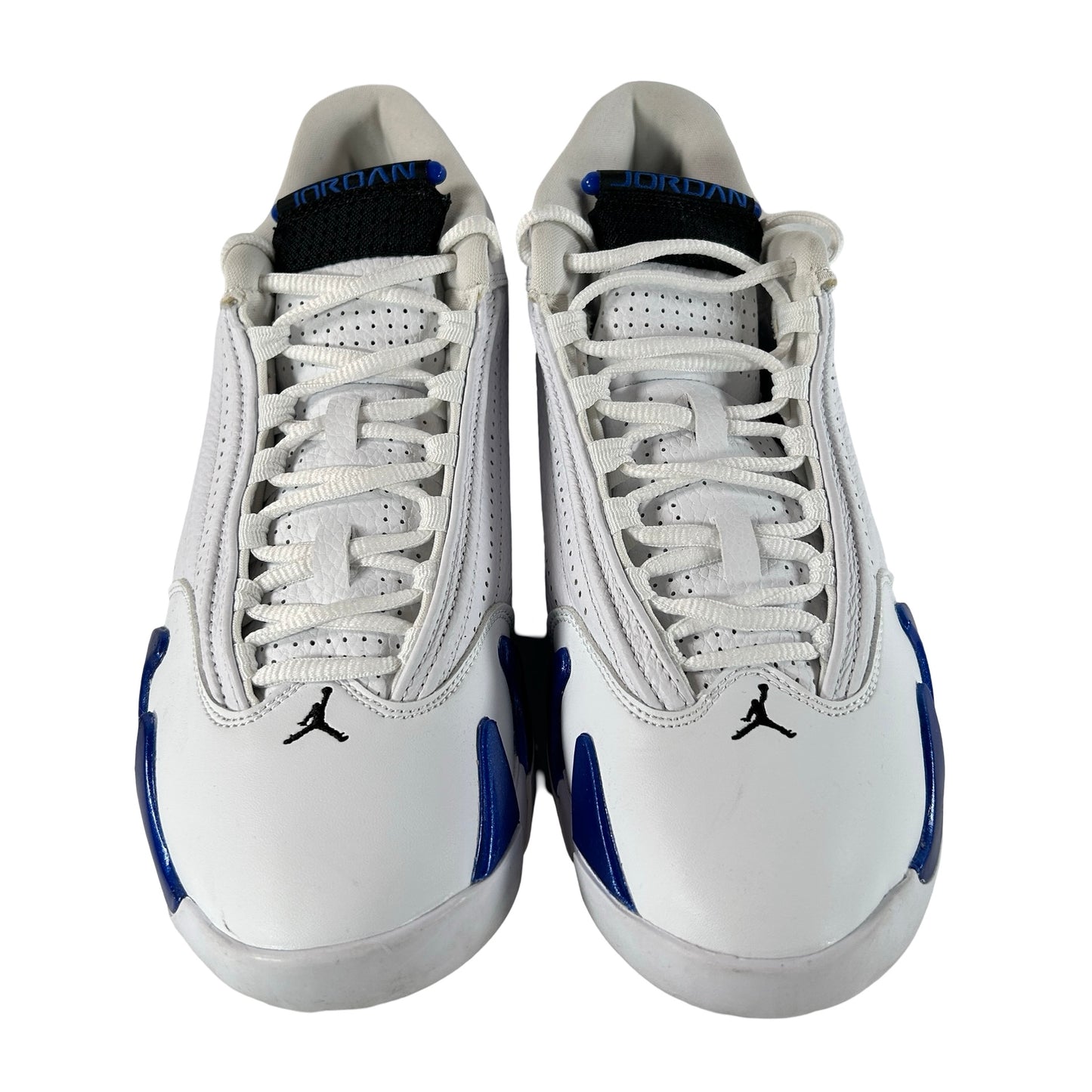 487471 104 Jordan 14 Retro White Hyper Royal [USED] - 9 M (Used2)
