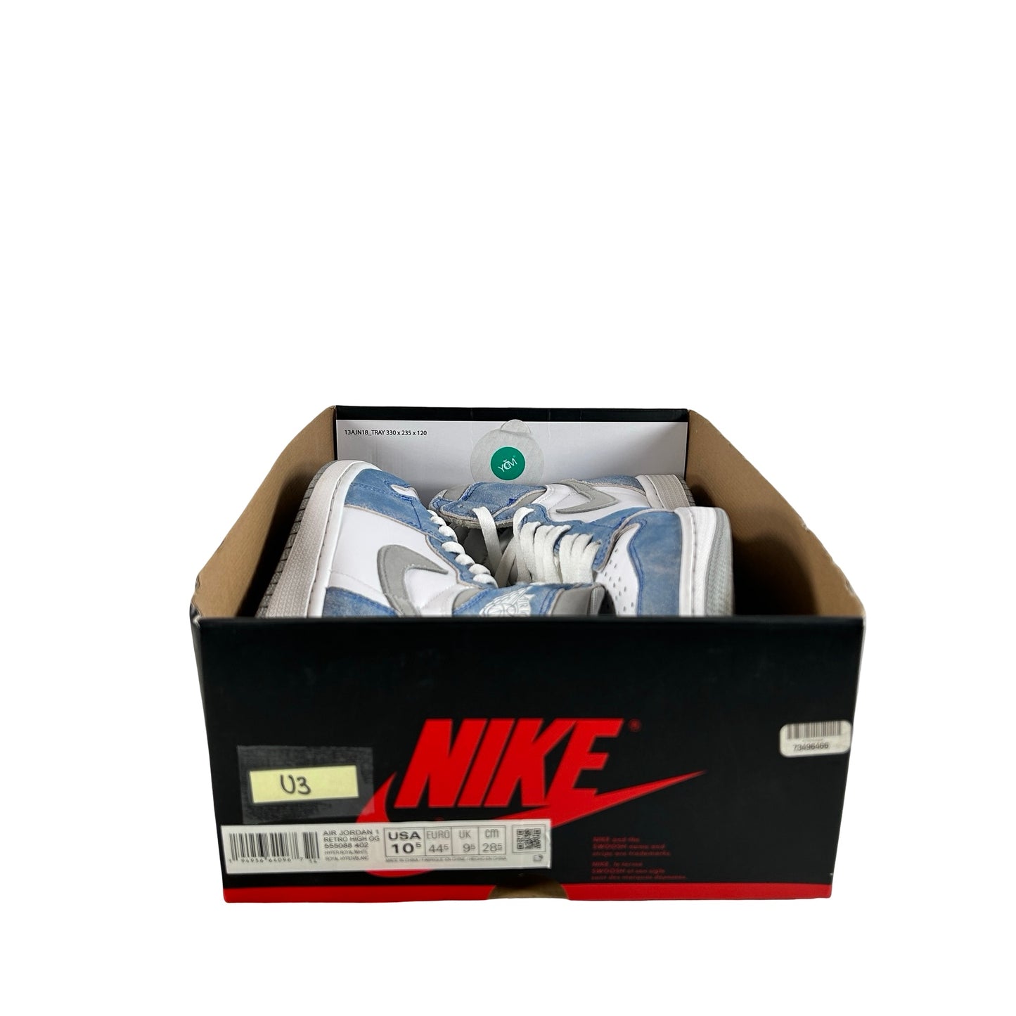 555088 402 Jordan 1 Hyper Royal [USED] - 10.5 M (Used3) (No Lid)
