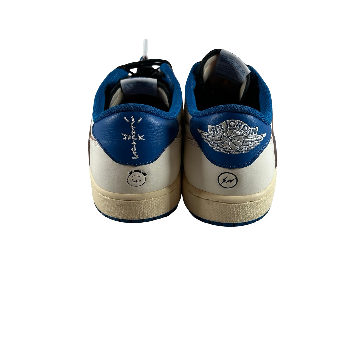DM7866 104 Jordan 1 Retro Low OG SP Fragment x Travis Scott Sail Military Blue [USED] - 12 M (Used)