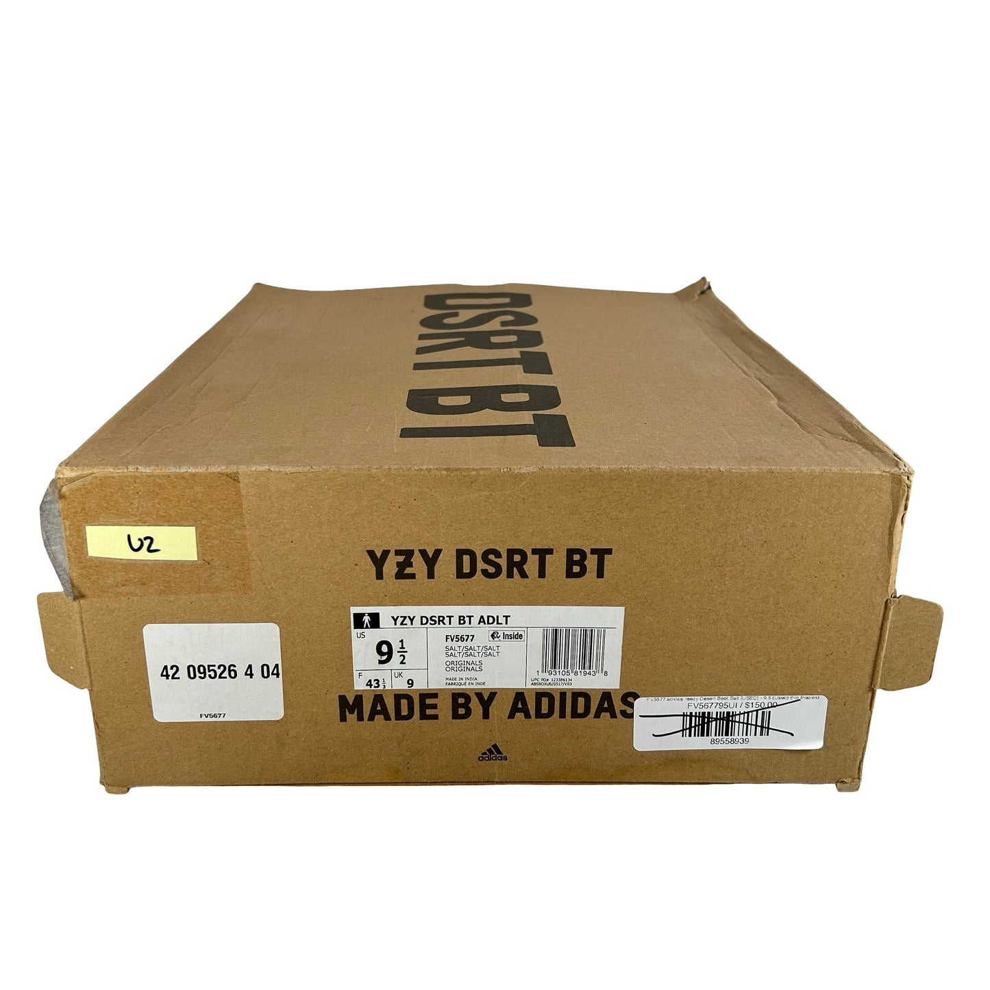 FV5677 adidas Yeezy Desert Boot Salt [USED] - 9.5 (Used2) (No Insoles2)