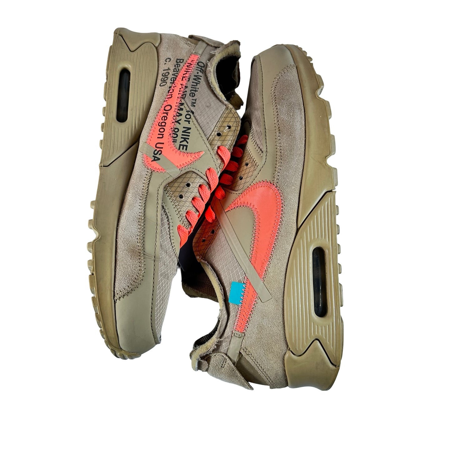 AA7293 200 Nike Air Max 90 Off-White Desert Ore [USED] - 10.5 M (Used)
