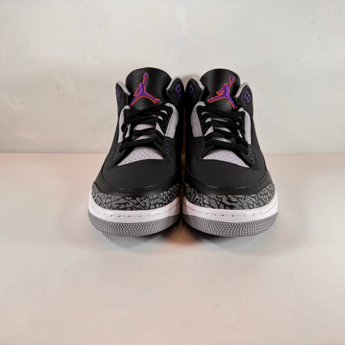 CT8532 050 Jordan 3 Retro Black Court Purple [USED] - 12 M (VNDS)