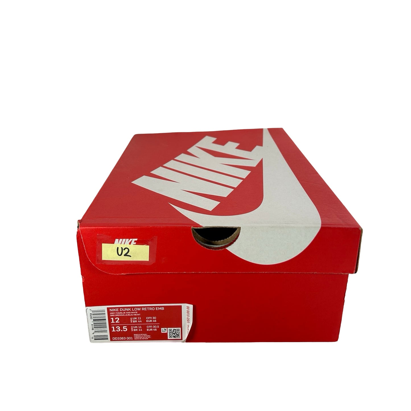 DD3363 001 Nike Dunk Low EMB NBA 75th Anniversary Brooklyn Nets [USED] - 12 M (Used2)
