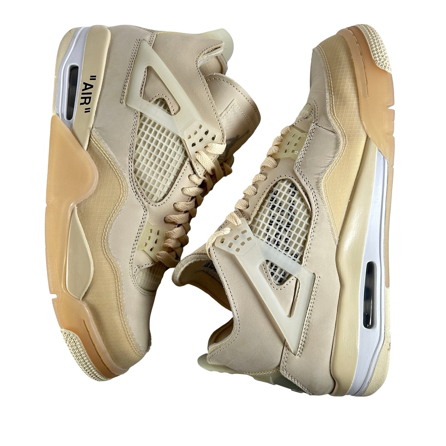 CV9388 100 Jordan 4 Retro Off-White Sail (Women's) [USED] - 11.5 W (Used)