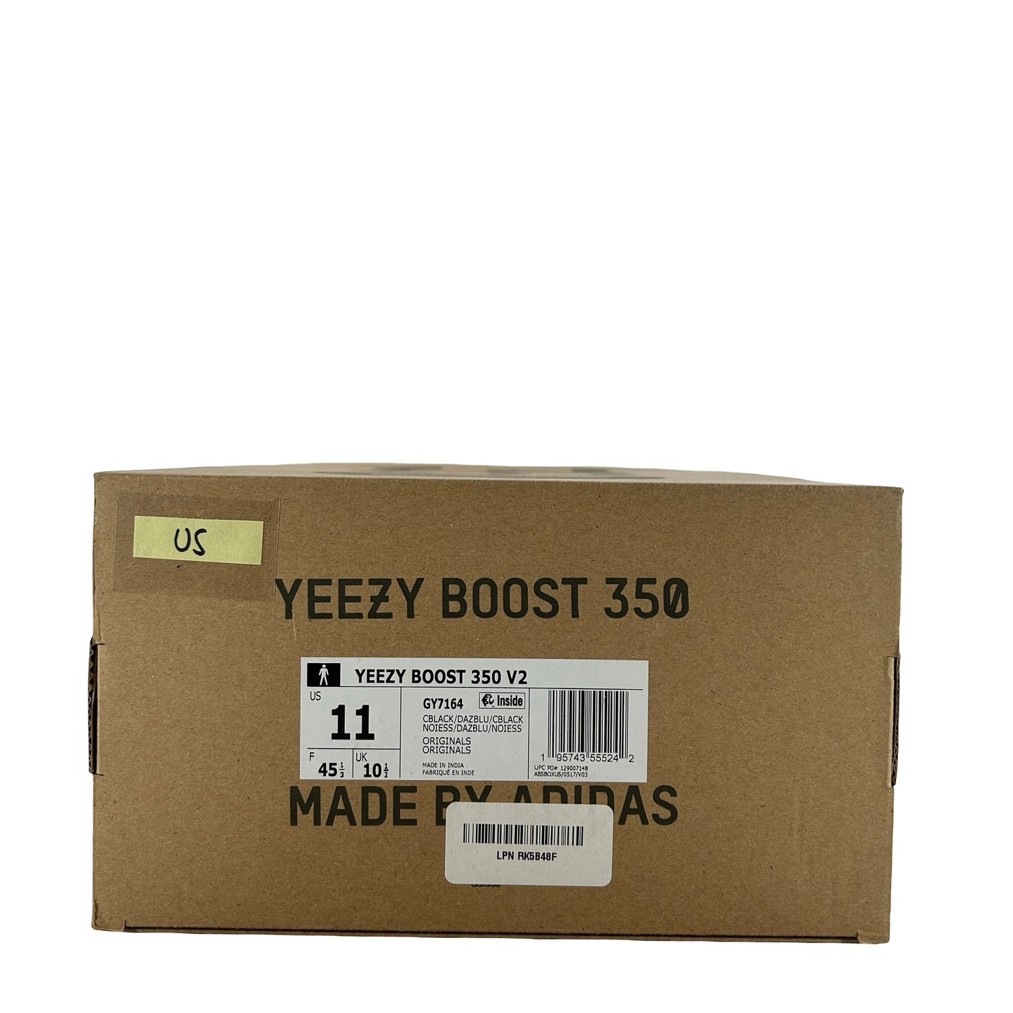 GY7164 Adidas Yeezy Boost 350 V2 Dazzling Blue [USED] - 11 M (Used5)