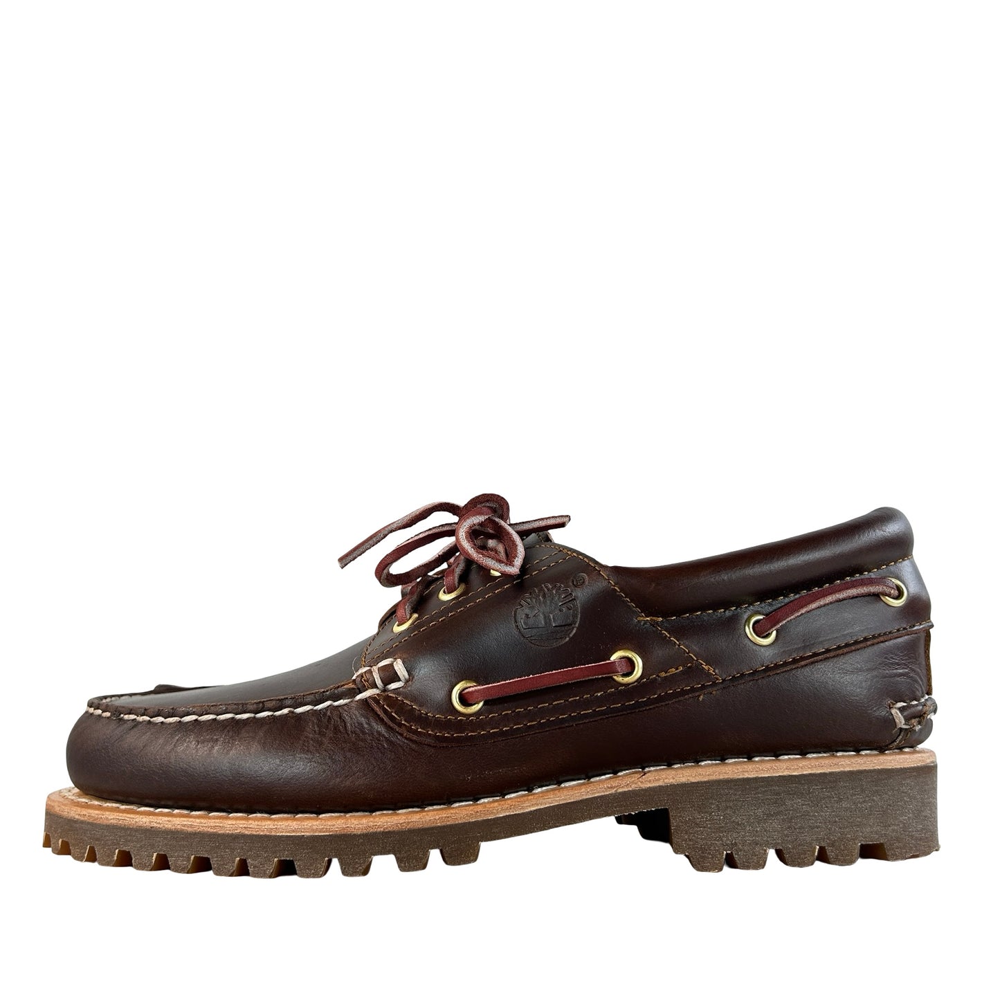TB030003 214 Timberland Authentics 3 Eye Classic Lug Brown Full-Grain Leather