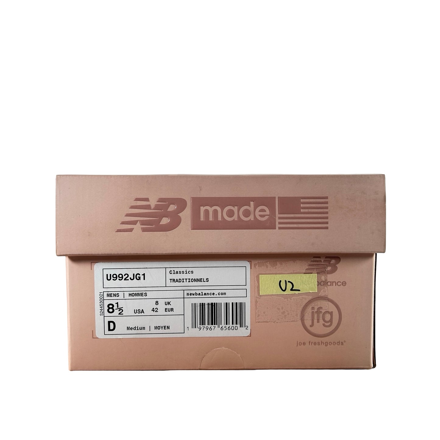 U992JG1 New Balance 992 MiUSA Joe Freshgoods Aged Well [USED] - 8.5 M (Used2)
