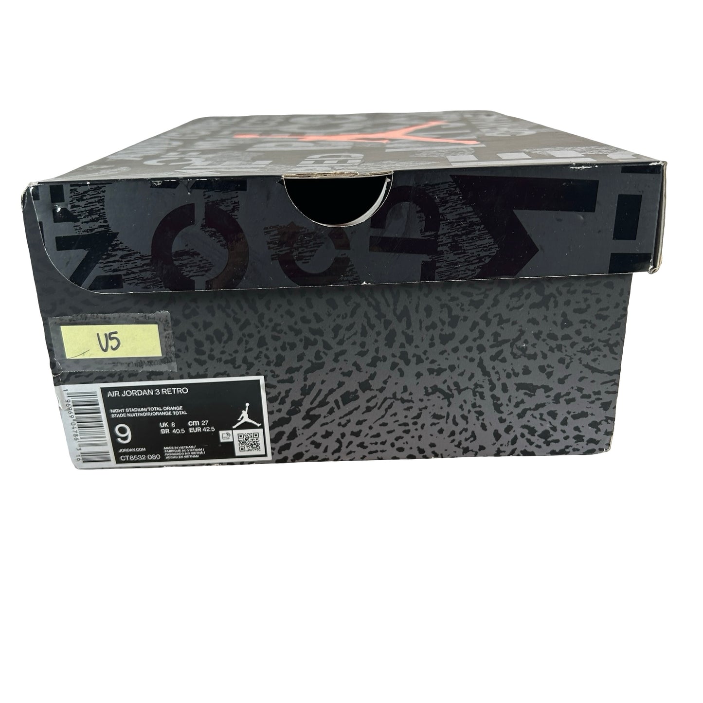 CT8532 080 Jordan 3 Retro Fear Pack (2023) [USED] - 9 M (Used5)