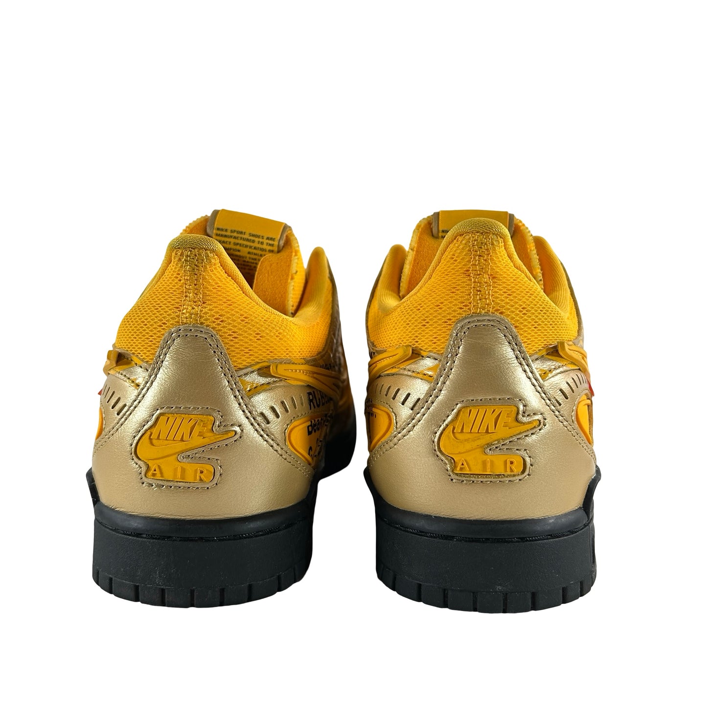 CU6015 700 Nike Air Rubber Dunk Off-White University Gold [USED] - 12 M (Used)