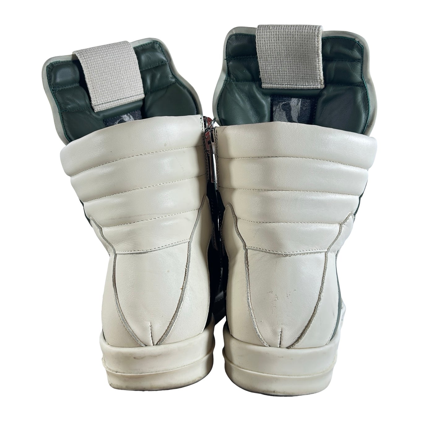 RR01C4898 LWNW2 5511 Rick Owens Geobasket Moss Milk - EU 45 (Used)