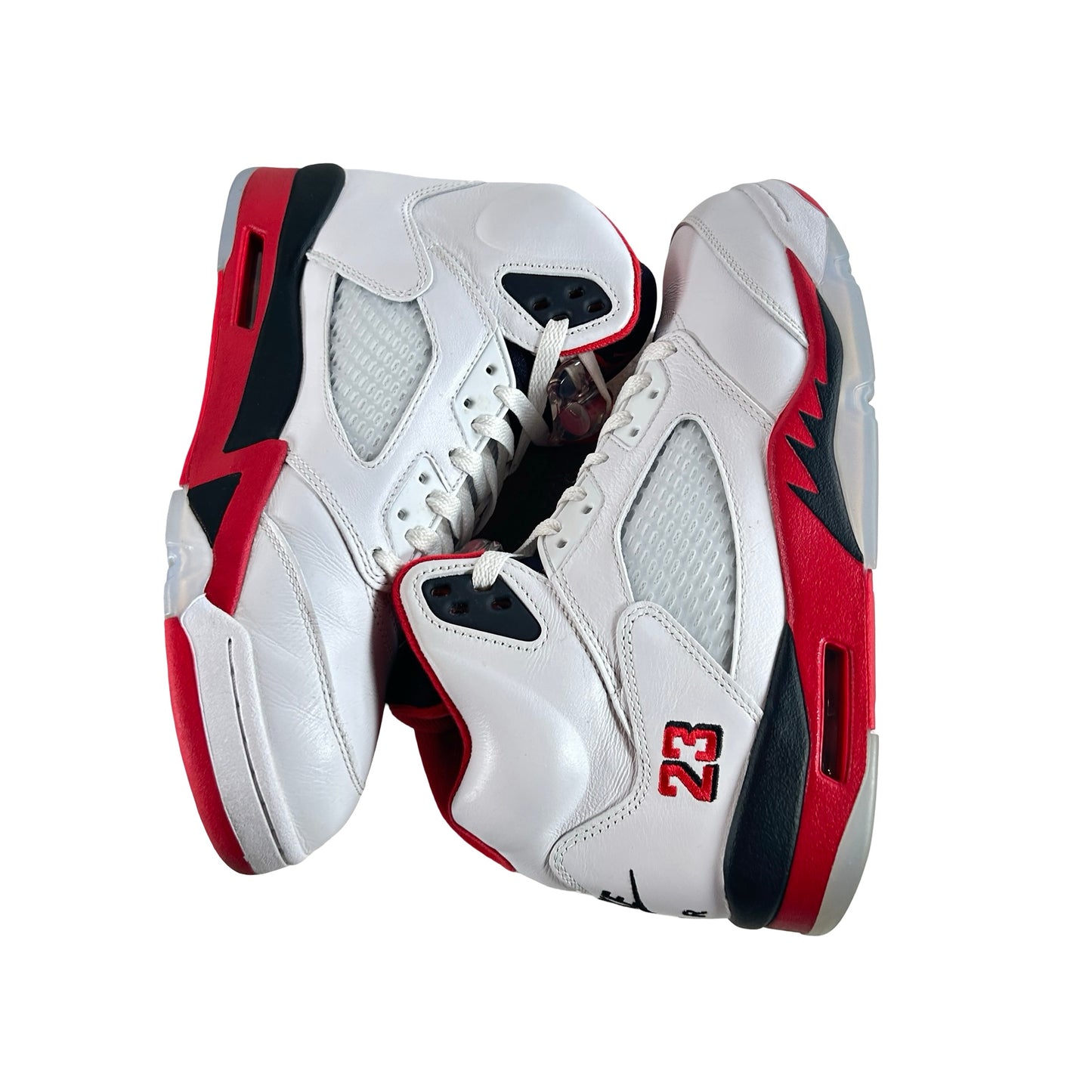 HQ7978 101 Jordan 5 Retro Fire Red Black Tongue (2025) [USED] - 9.5 M (Used4)