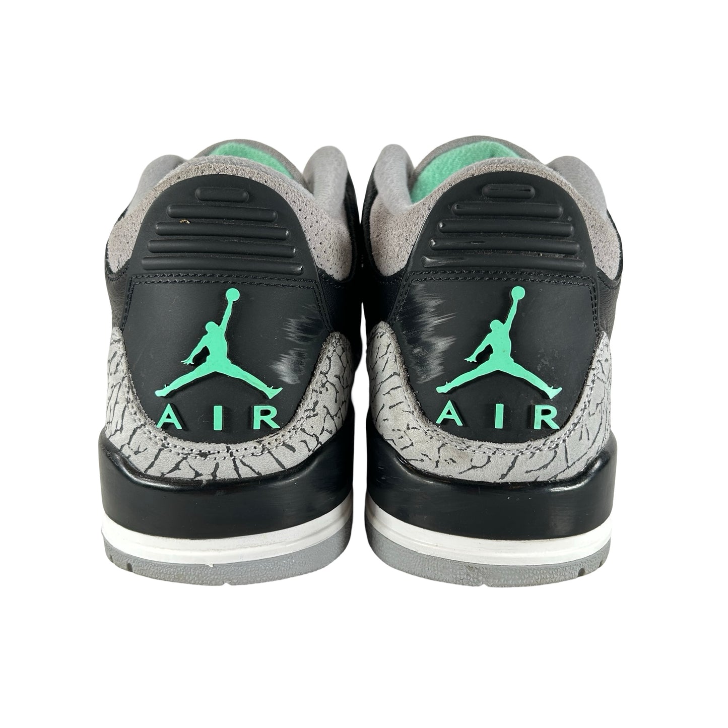 CT8532 031 Jordan 3 Retro Green Glow [USED] - 9.5 M (Used) (No Box)