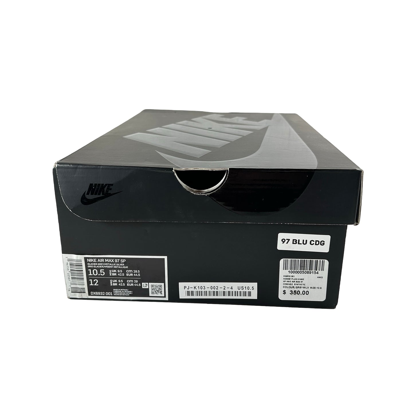 DX6932 001 Nike Air Max 97 Comme des Garcons Homme Plus Glacier Grey [USED] - 10.5 M (Used)