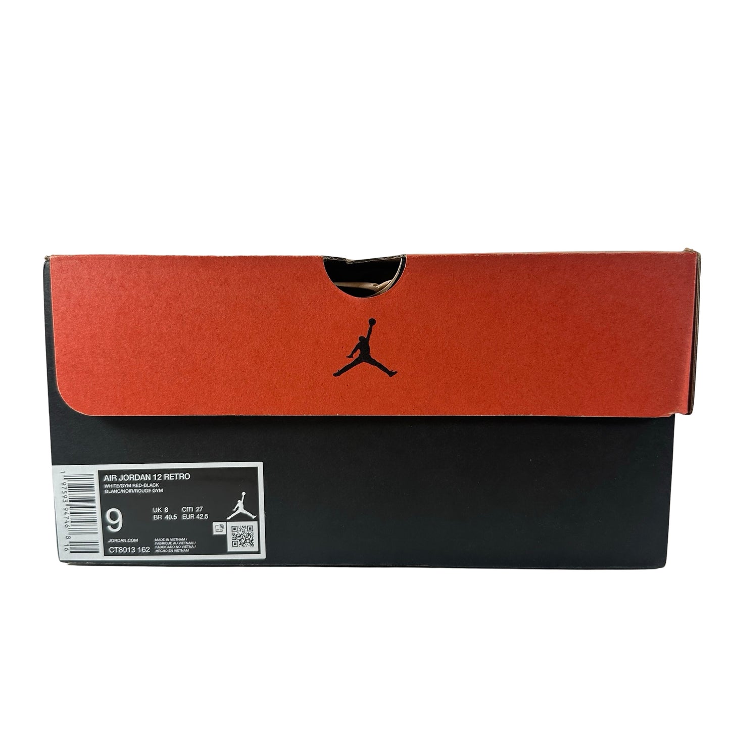CT8013 162 Air Jordan 12 Red Taxi [USED] - 9 M (Used)