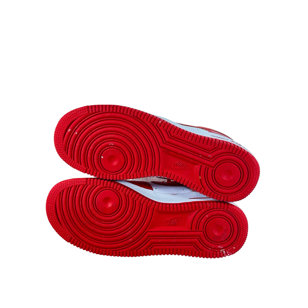 II4391 100 Nike Air Force 1 Low QS Terror Squad White University Red [USED] - 7.5 M (Used)