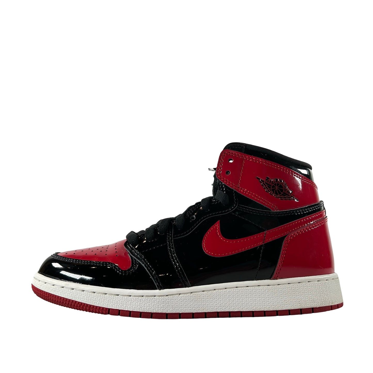 575441 063 Jordan 1 Retro High OG Patent Bred (GS) [USED] - 7 Y (Used) (No Box)