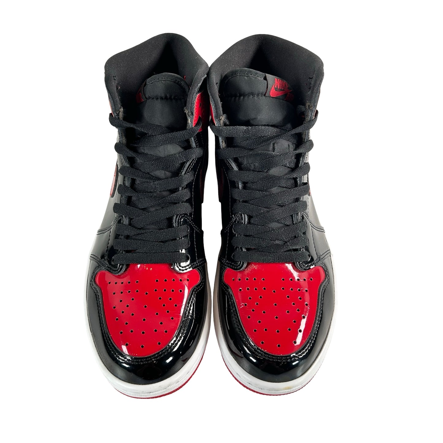 555088 063 Jordan 1 Retro High OG Patent Bred [USED] - 8.5 M (Used) (No Box)