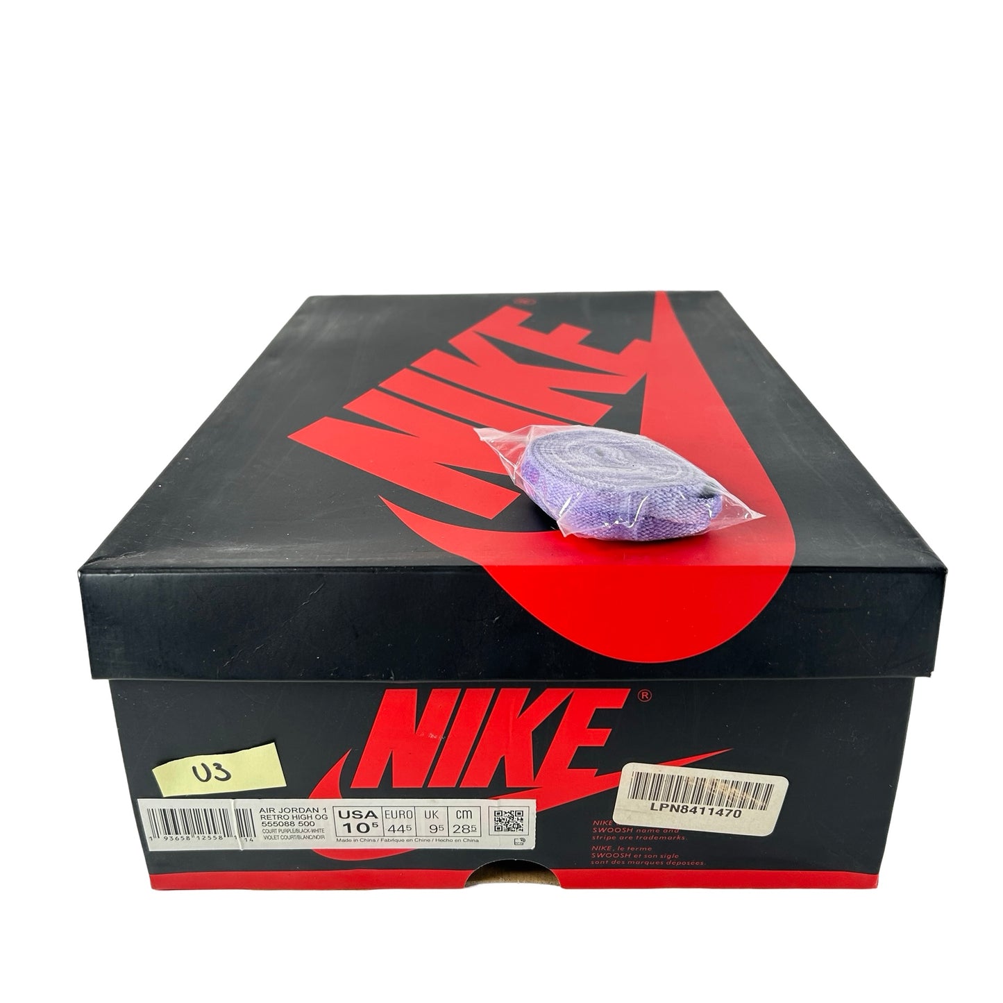 555088 500 Jordan 1 Court Purple [USED] - 10.5 M (Used3)