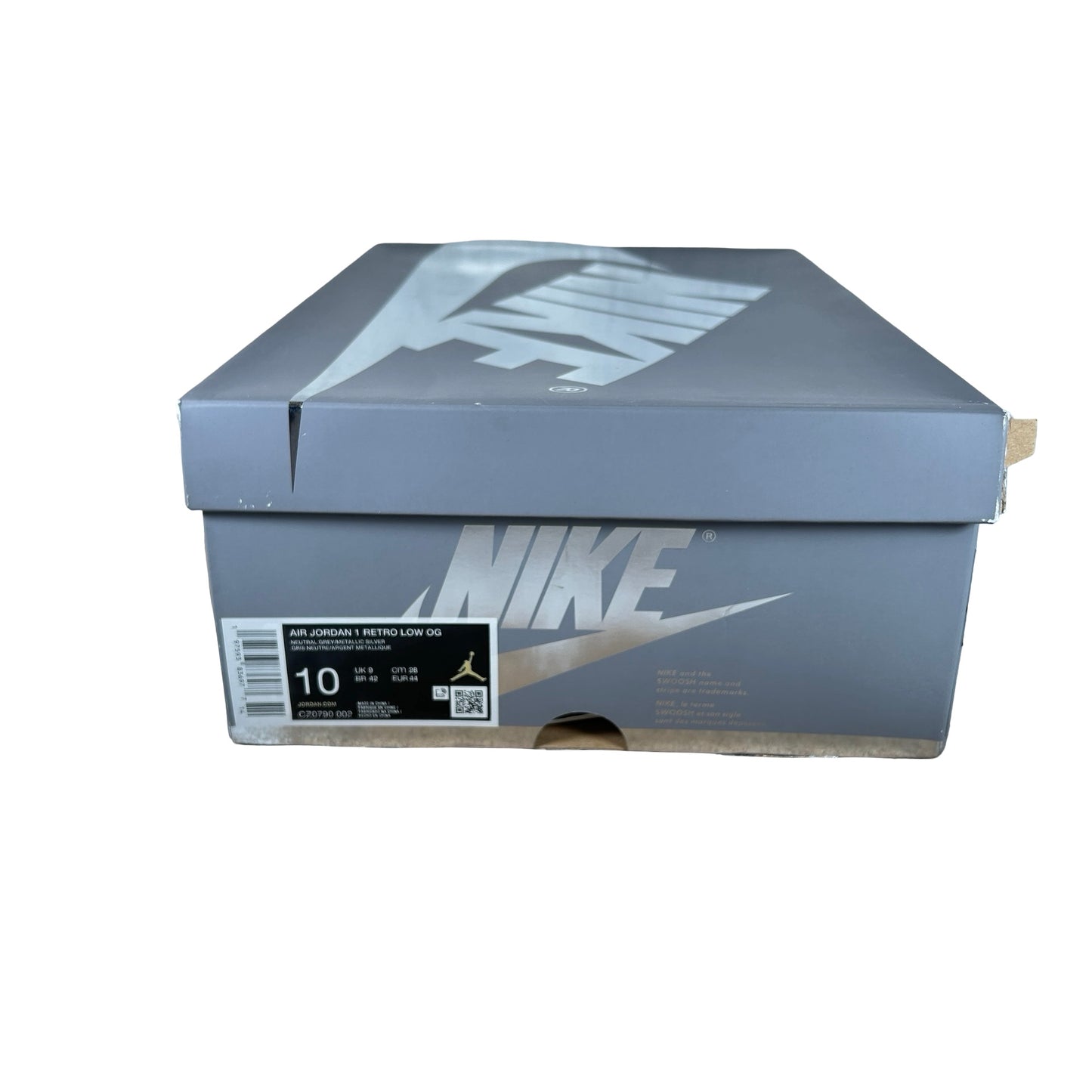 CZ0790 002 Jordan 1 Low OG Metallic Silver[USED] - 10 M (Used)