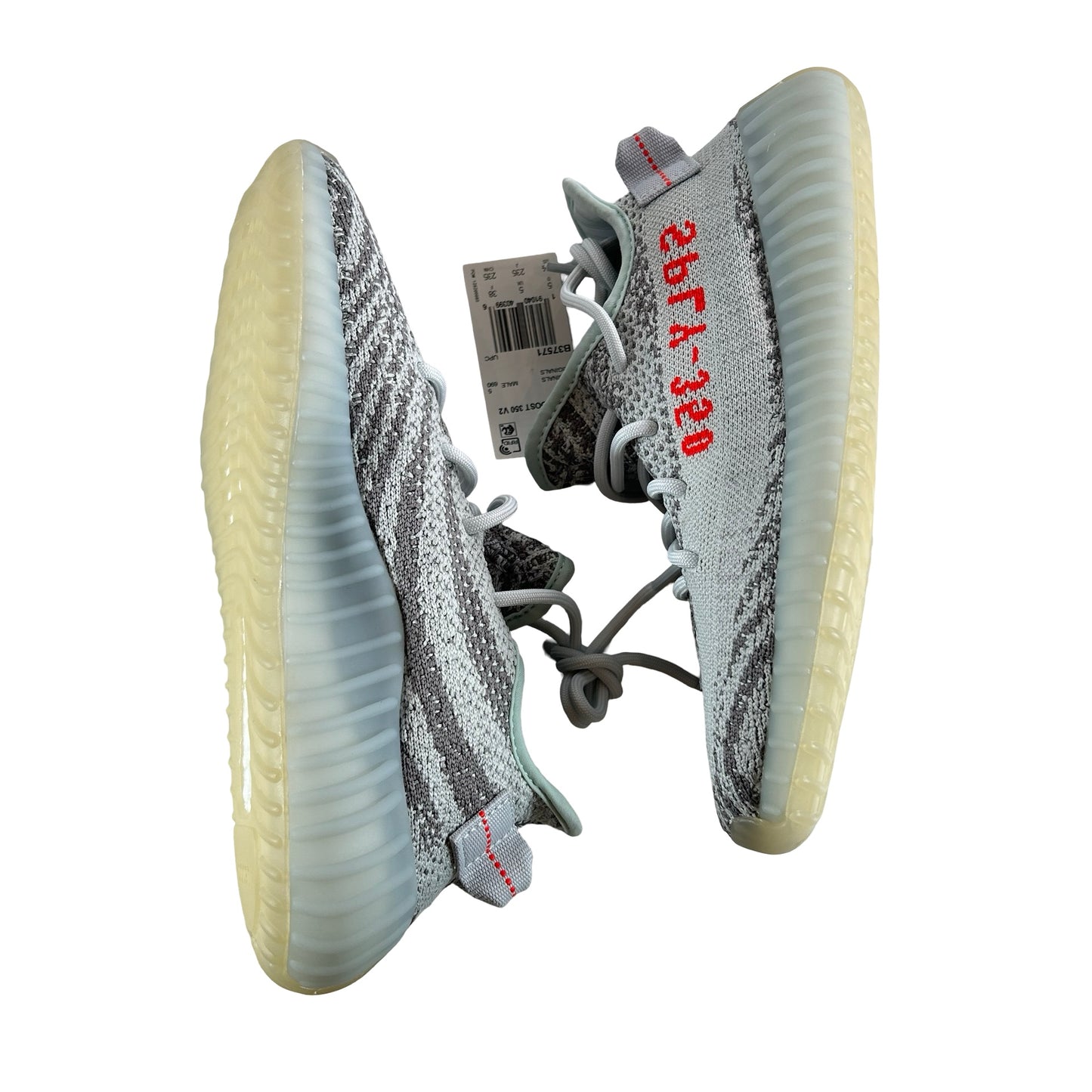 B37571 adidas Yeezy Boost 350 V2 Blue Tint (2017/2023) [CONDITIONAL] - 5. 5 M (Slight Yellowing)