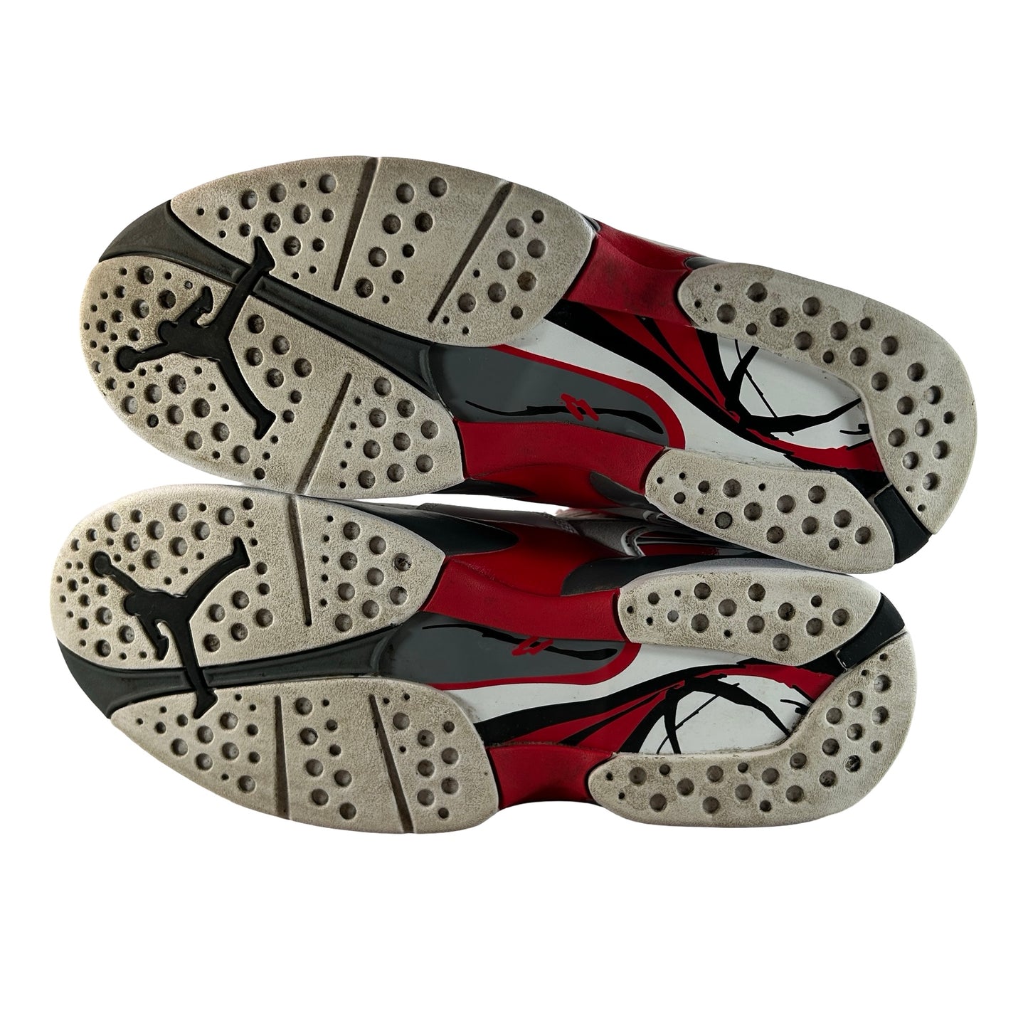 305381 100 Jordan 8 Retro White True Red (2025) [USED] - 9 M (Used2)