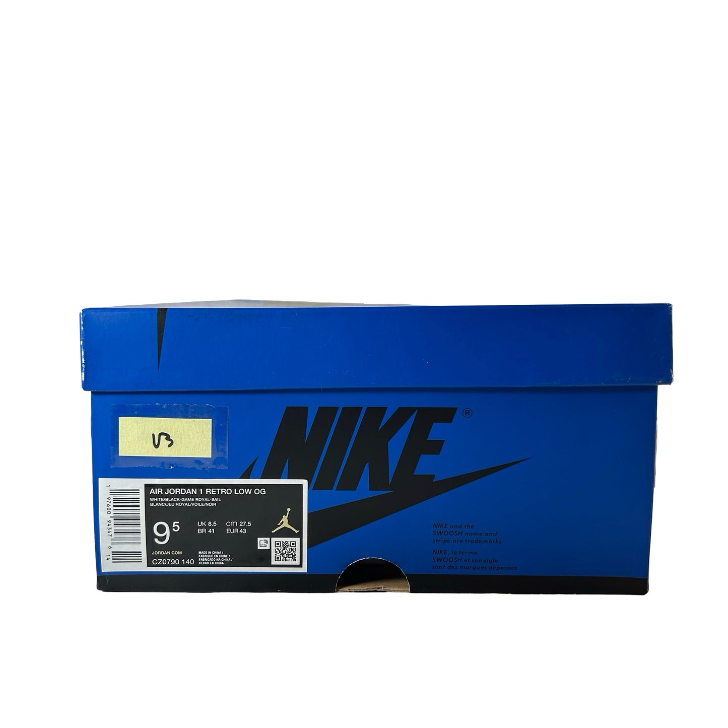 CZ0790 140 Jordan 1 Retro Low OG Game Royal [USED] - 9.5 M (Used3)