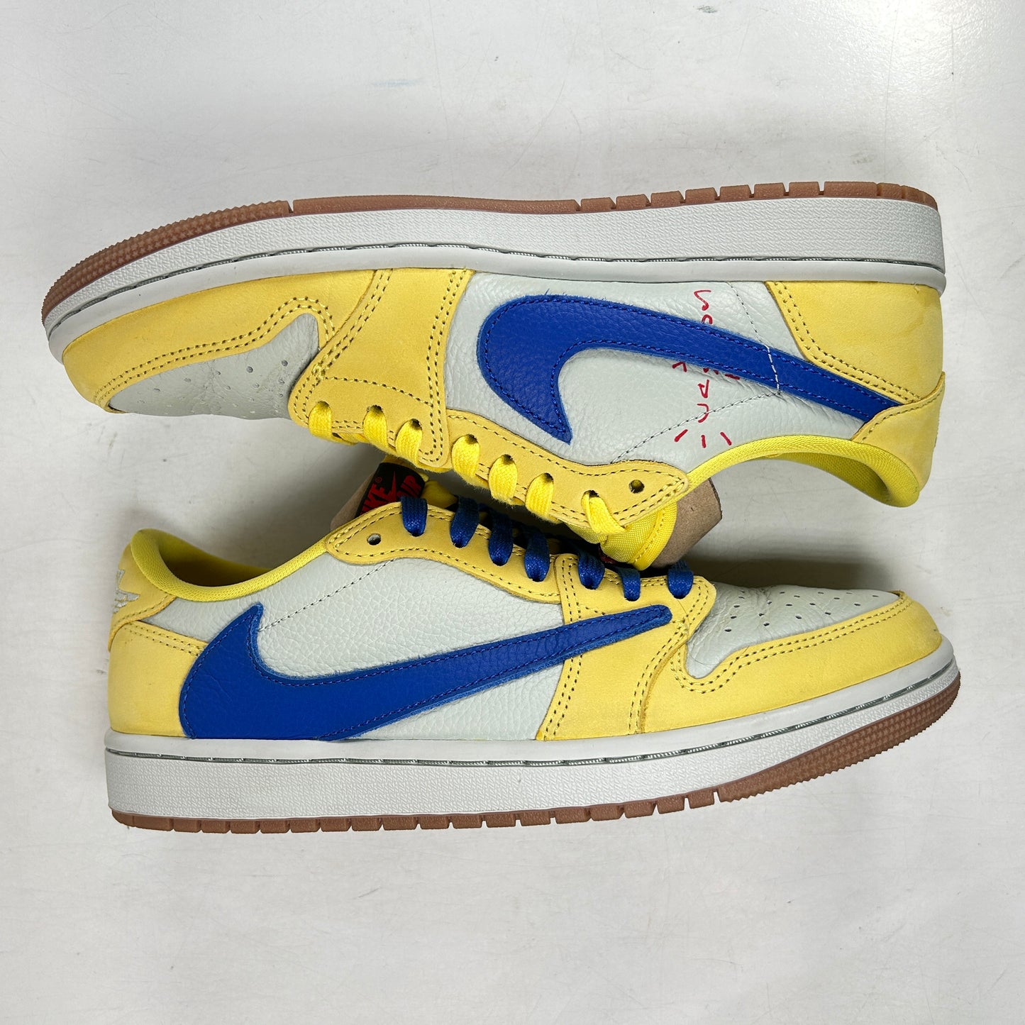 DZ4137 700 Jordan 1 Retro Low OG SP Travis Scott Canary (Women's) [USED] - 8.5 W  (Used)