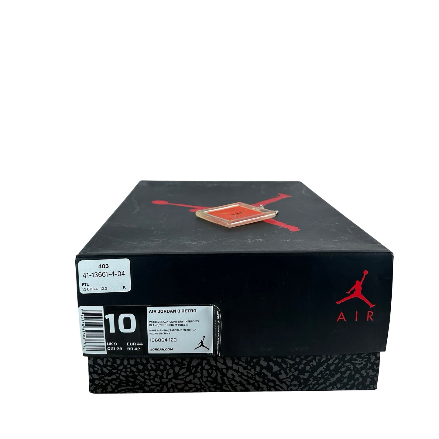 136064 123 Jordan 3 Retro Infrared 23 [USED] - 10 M (Used)