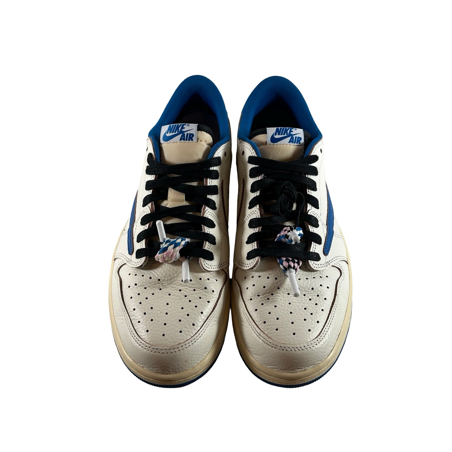 DM7866 104 Jordan 1 Retro Low OG SP Fragment x Travis Scott Sail Military Blue [USED] - 12 M (Used)
