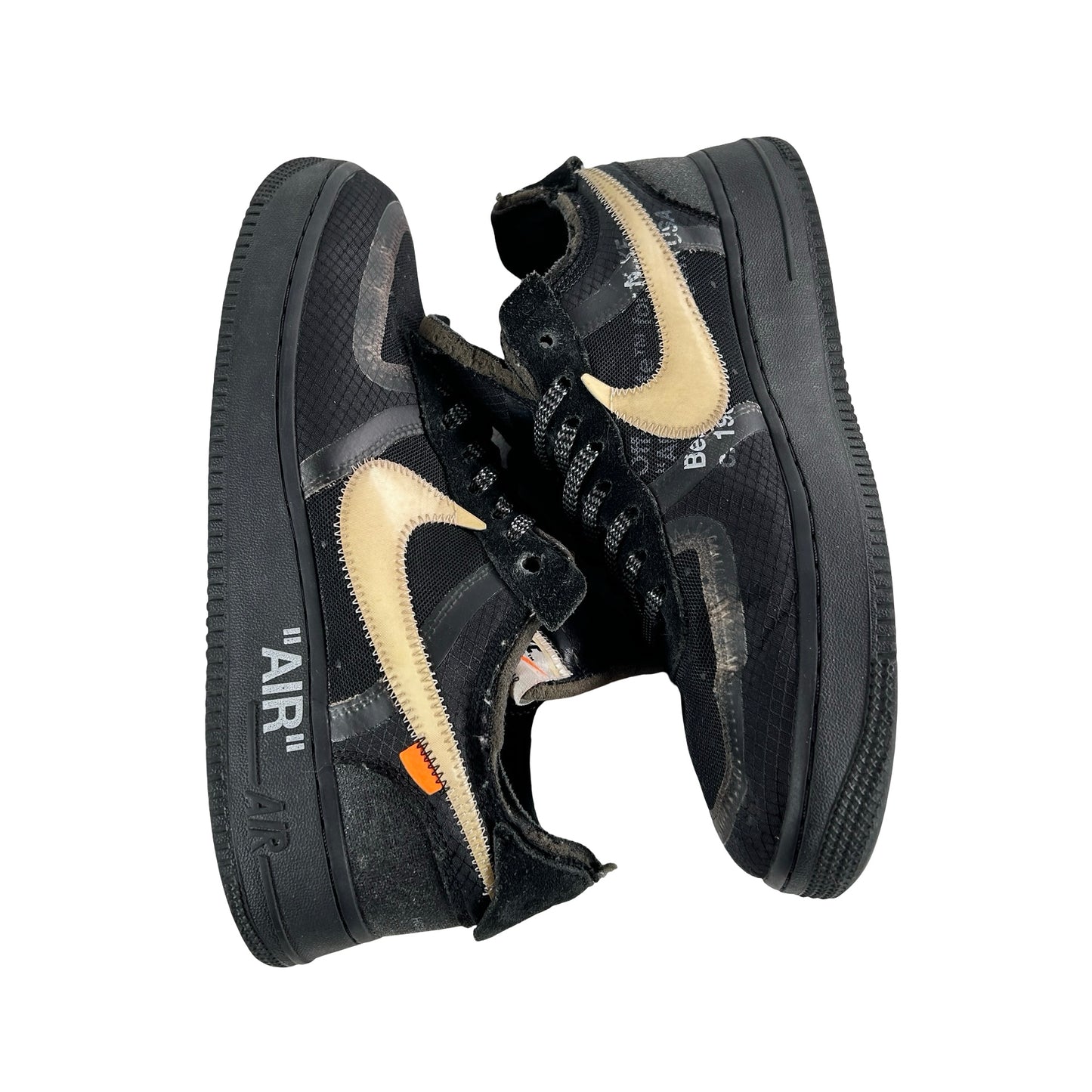 AO4606 001 Nike Air Force 1 Low Off-White Black White [USED] - 9 M (Used) (No Box)