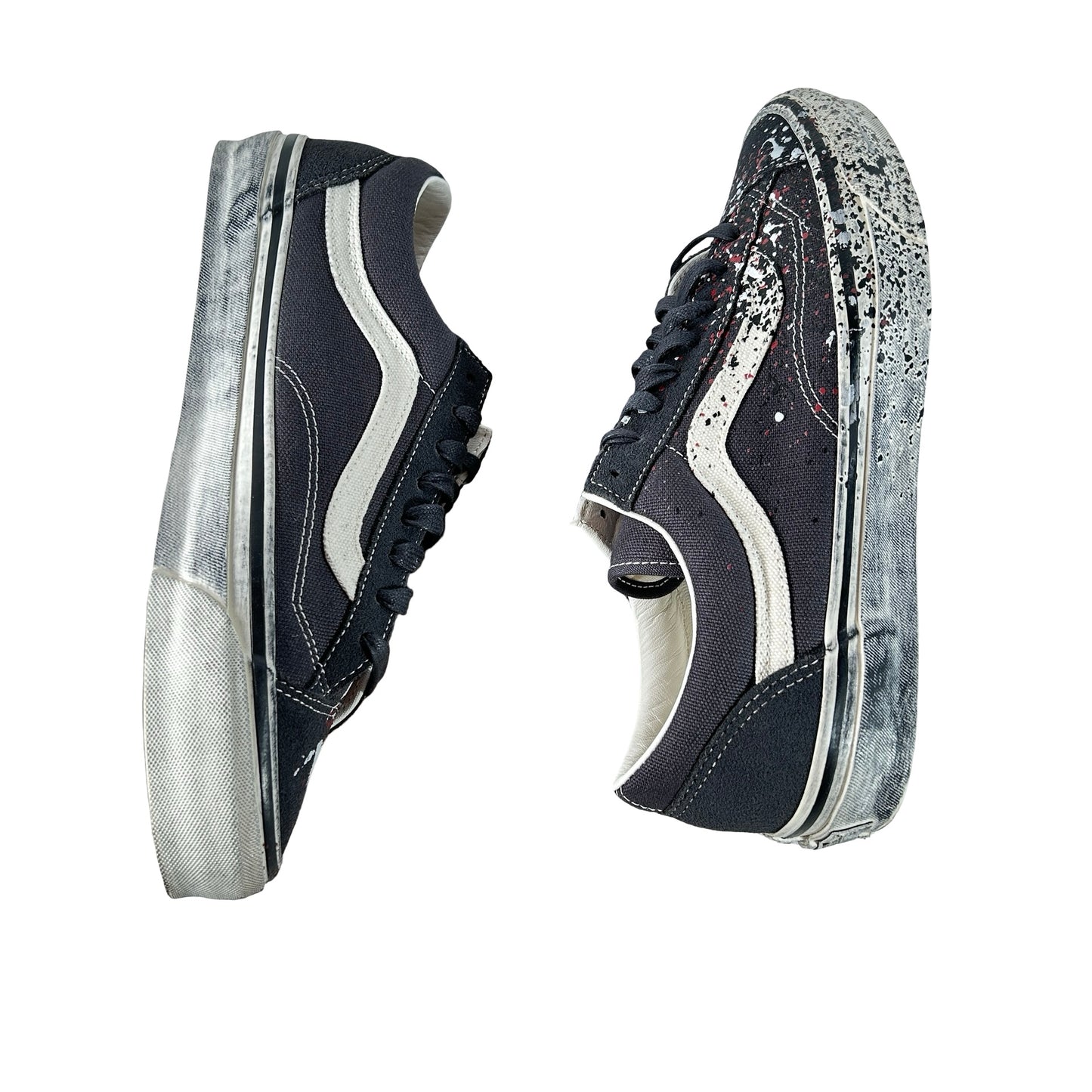 VN000D9RH91 Vans Premium Old Skool 36 Paint Splatter Charcoal Grey [USED] - 10.5 M (Used)