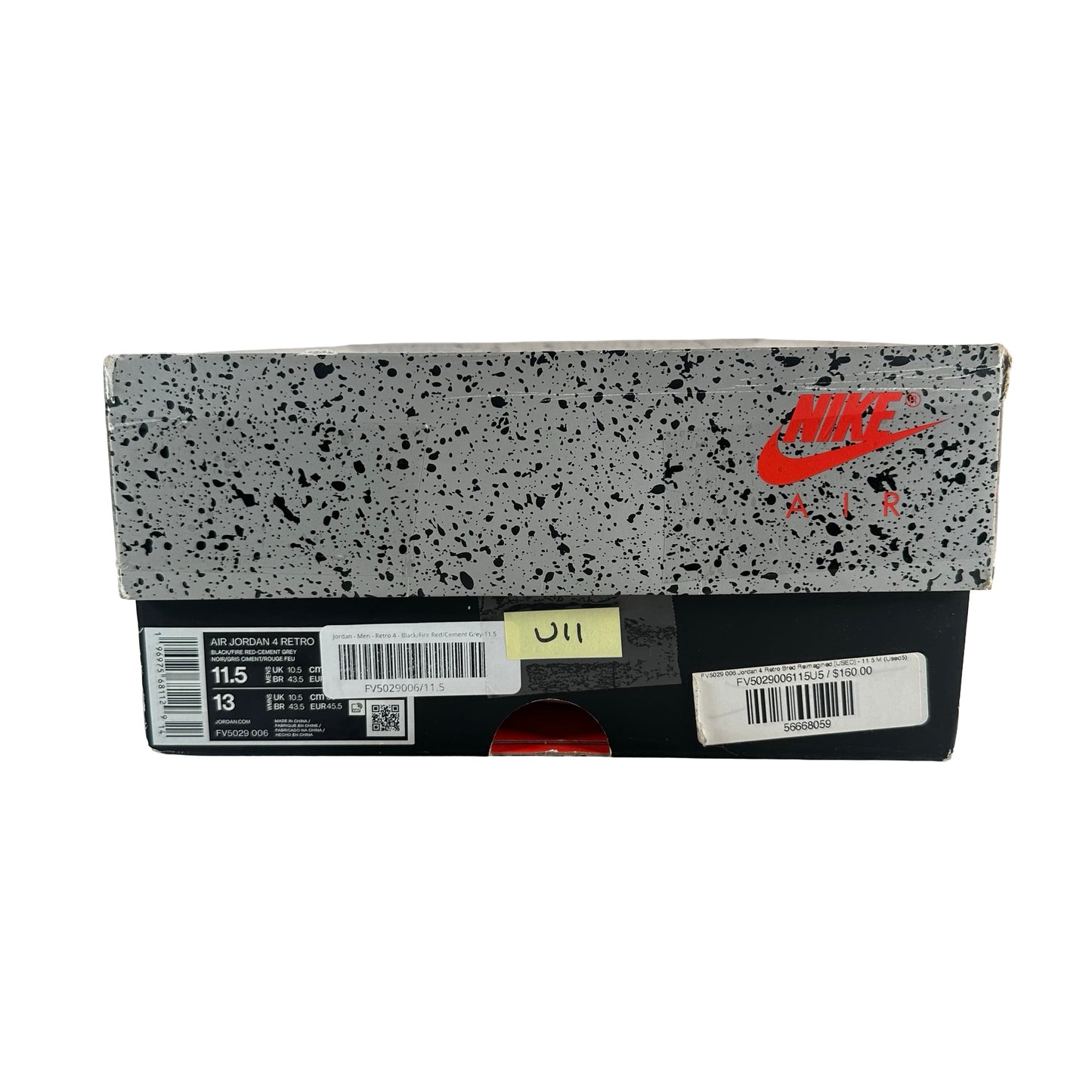 FV5029 006 Jordan 4 Retro Bred Reimagined [USED] - 11.5 M (Used11)