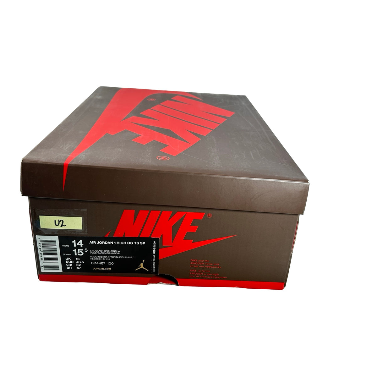CD4487 100 Jordan 1 Travis Scott Mocha [USED] - 14 M (Used2)