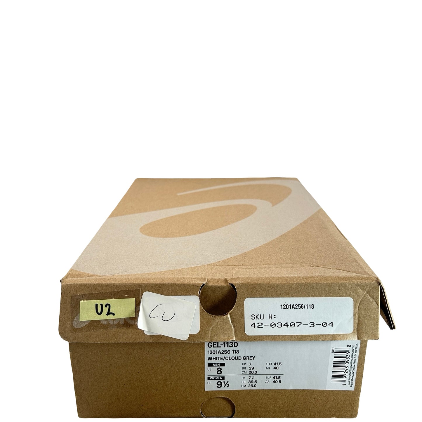 1201A256 118 ASICS Gel-1130 White Cloud Grey [USED] - 8 M (Used2)