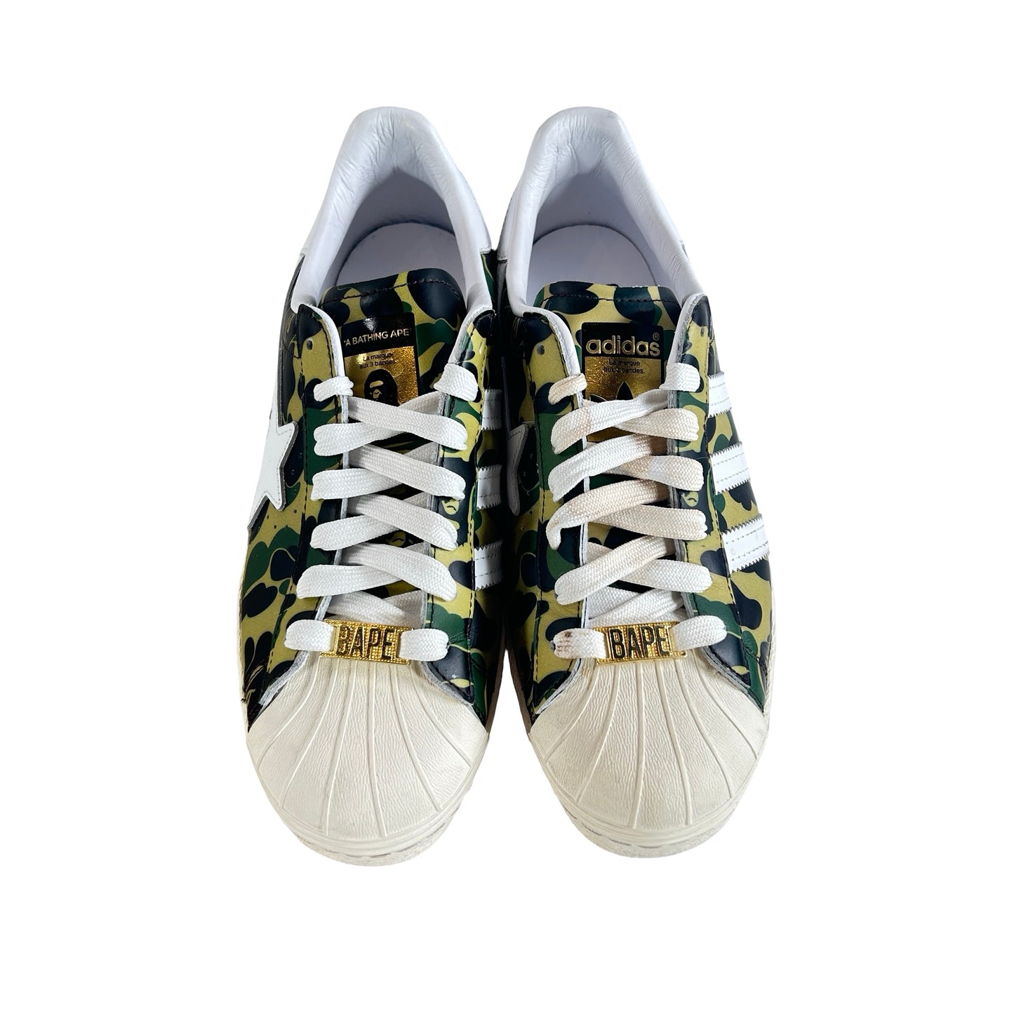 GZ8981 adidas Superstar Bape ABC Camo Green [USED] - 7 M (Used)