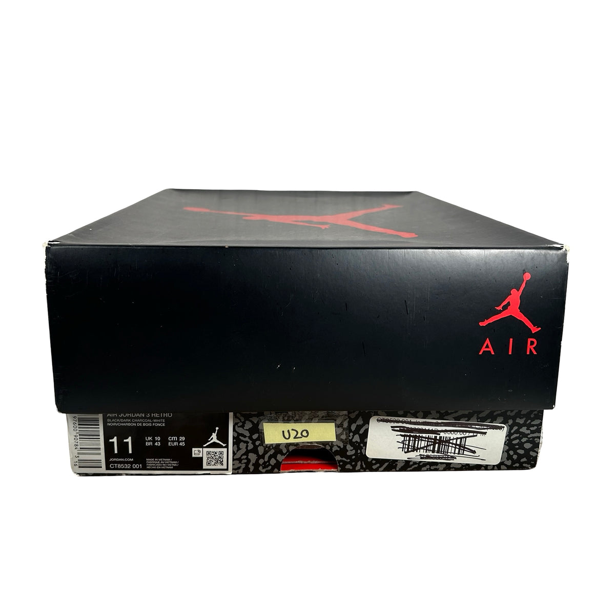 CT8532 001 Jordan 3 Retro Black Cat (2025) [USED] - 11 M (Used20)