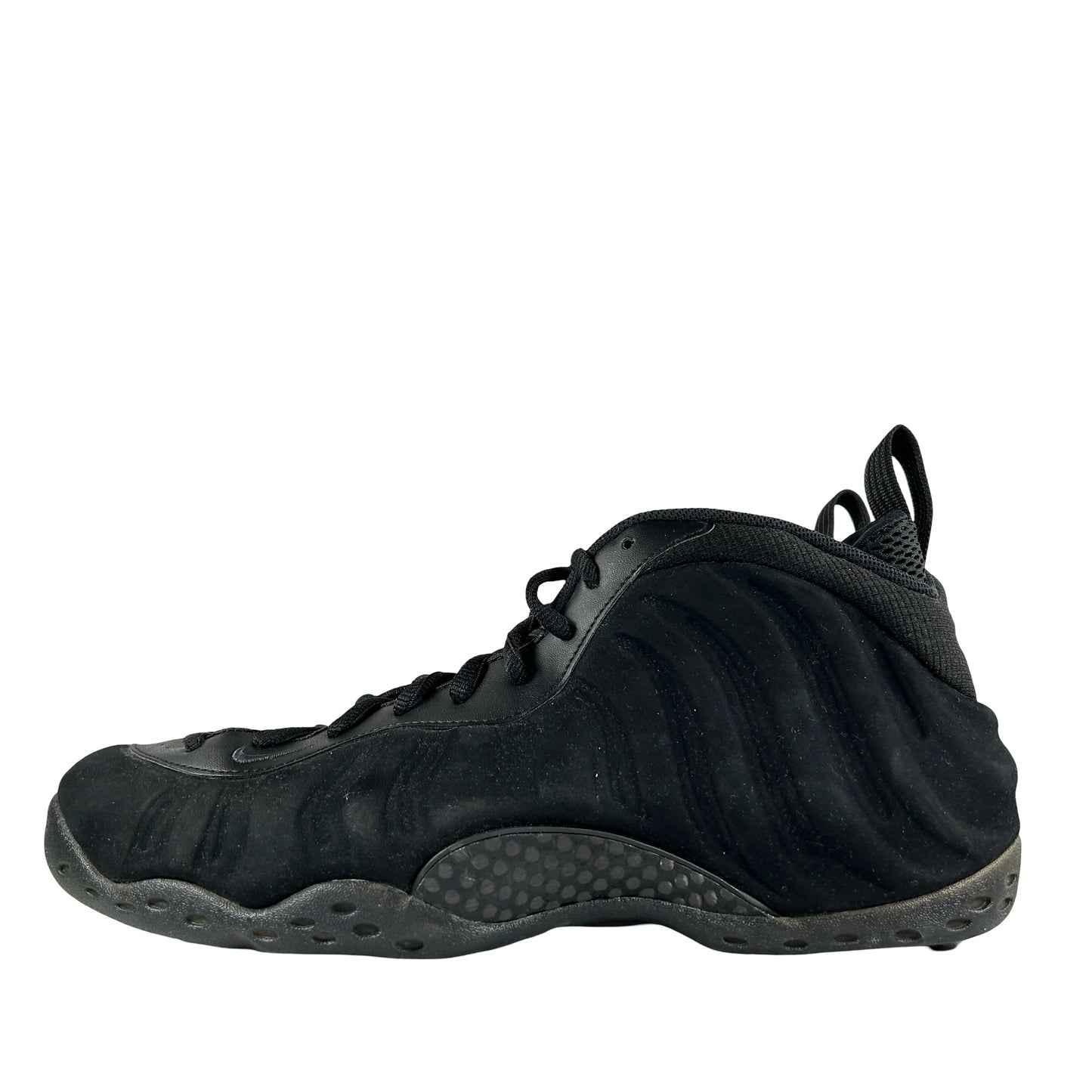 575420 006 Nike Air Foamposite One Black Suede [USED] - 13 M (Used) (No Box)