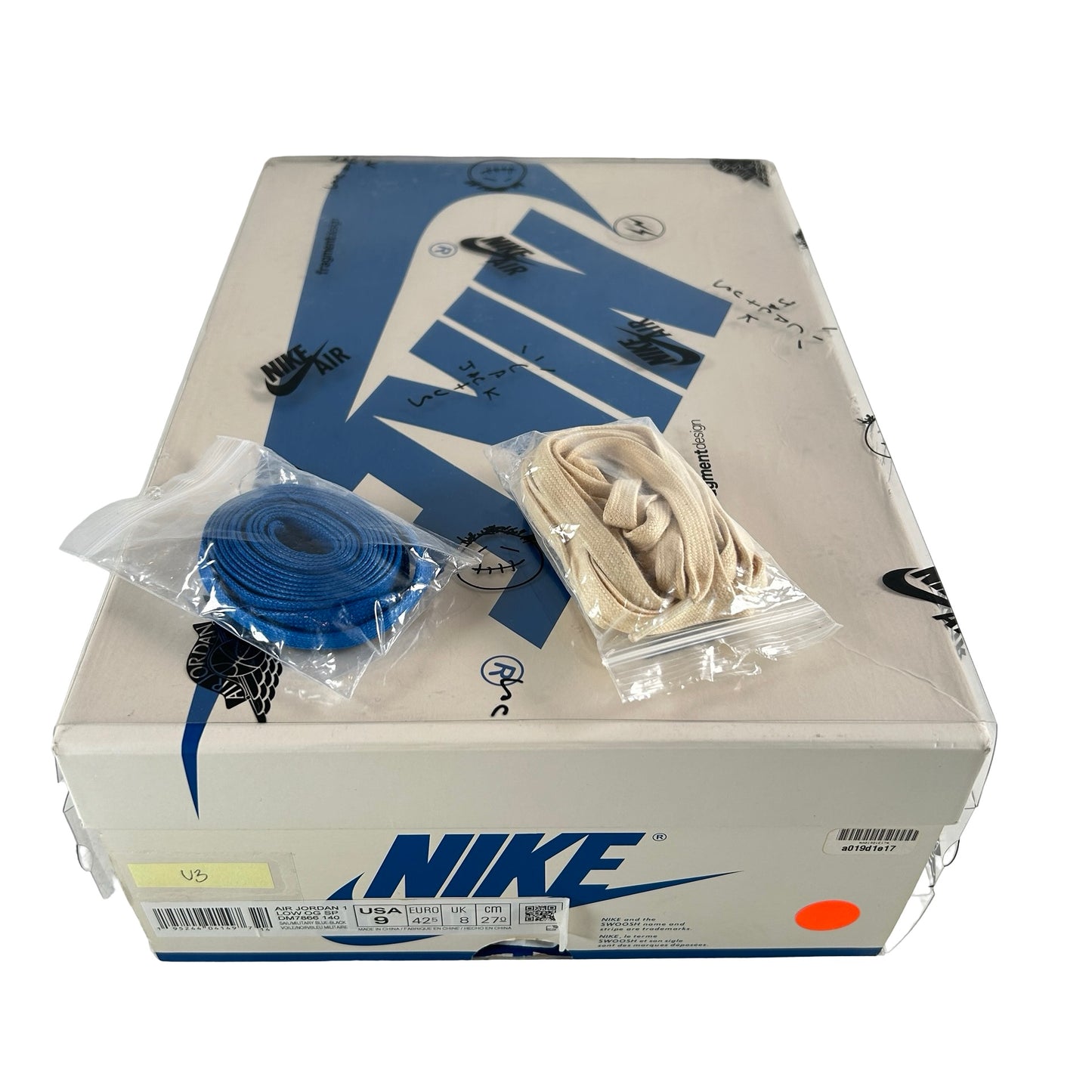 DM7866 140 Jordan 1 Retro Low OG SP Fragment x Travis Scott [USED] - 9 M (Used3)