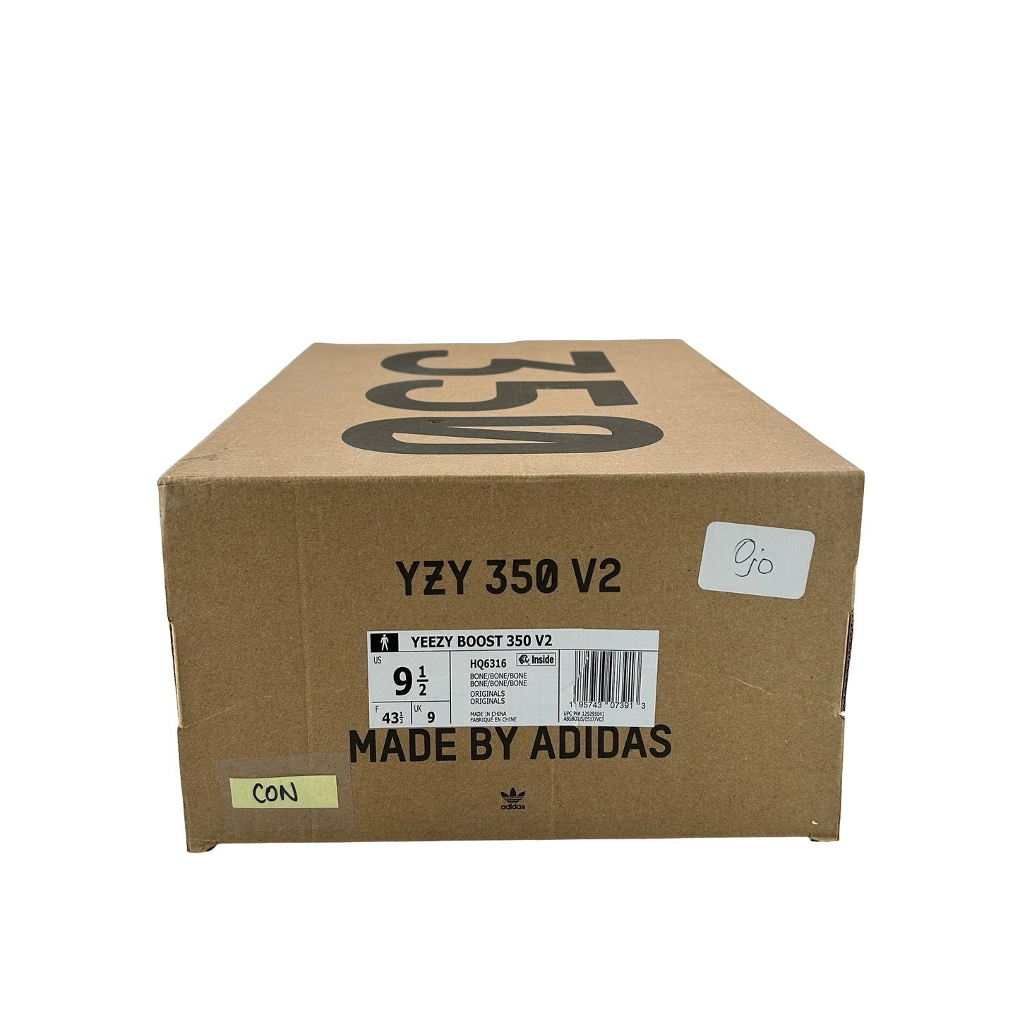 HQ6316 adidas Yeezy Boost 350 V2 Bone [CONDITIONAL] - 9.5 M (Slight Yellowing)