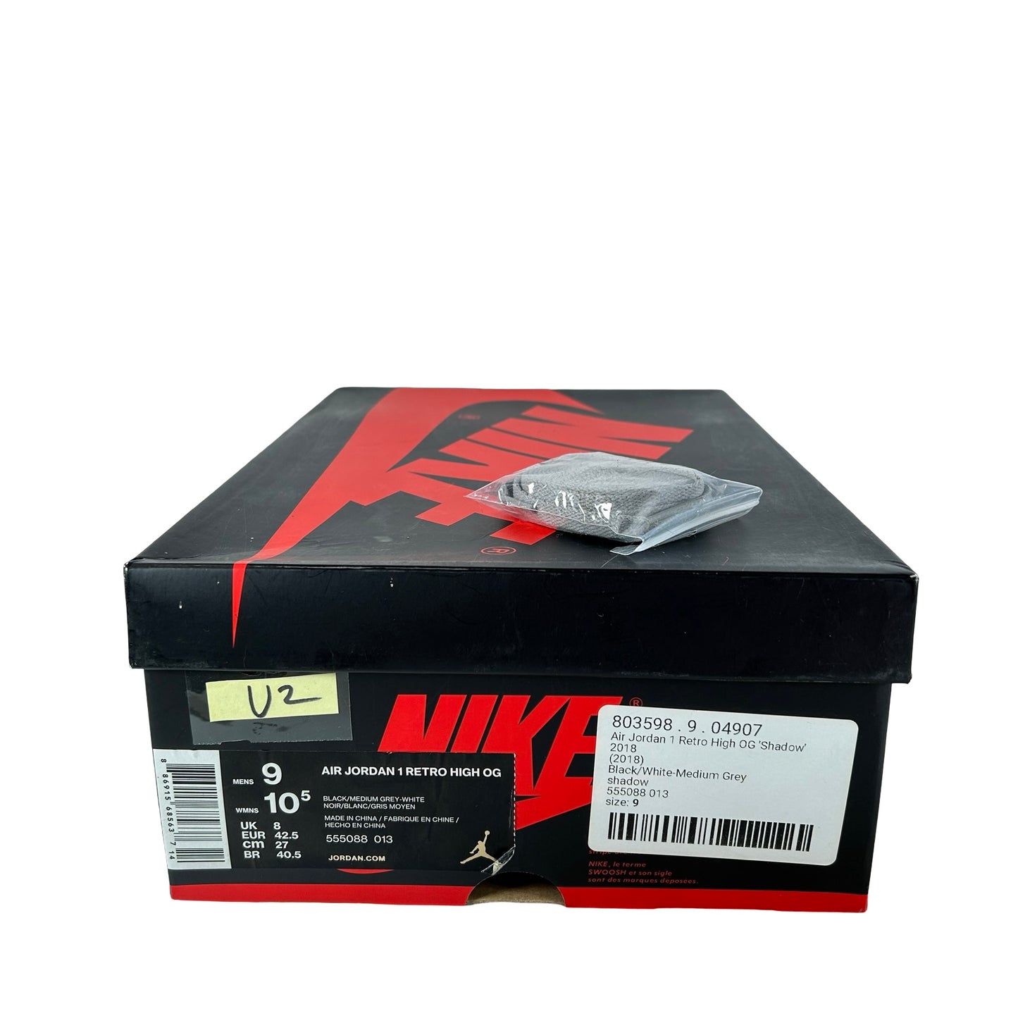 555088 013 Jordan 1 Shadow (2018) [USED] - 9 M (Used2)