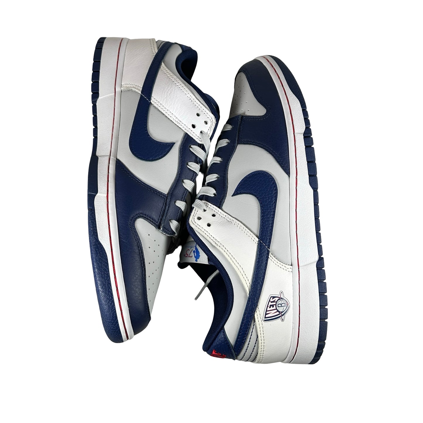 DD3363 001 Nike Dunk Low EMB NBA 75th Anniversary Brooklyn Nets [USED] - 12 M (Used3)