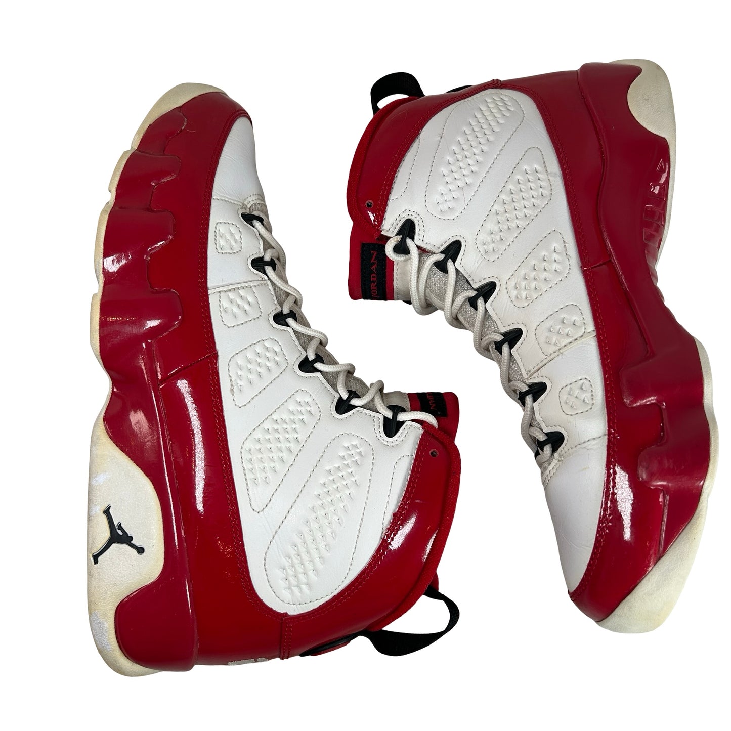 302370 160 Jordan 9 Retro White Gym Red [USED] - 9.5 M (Used) (No Box)