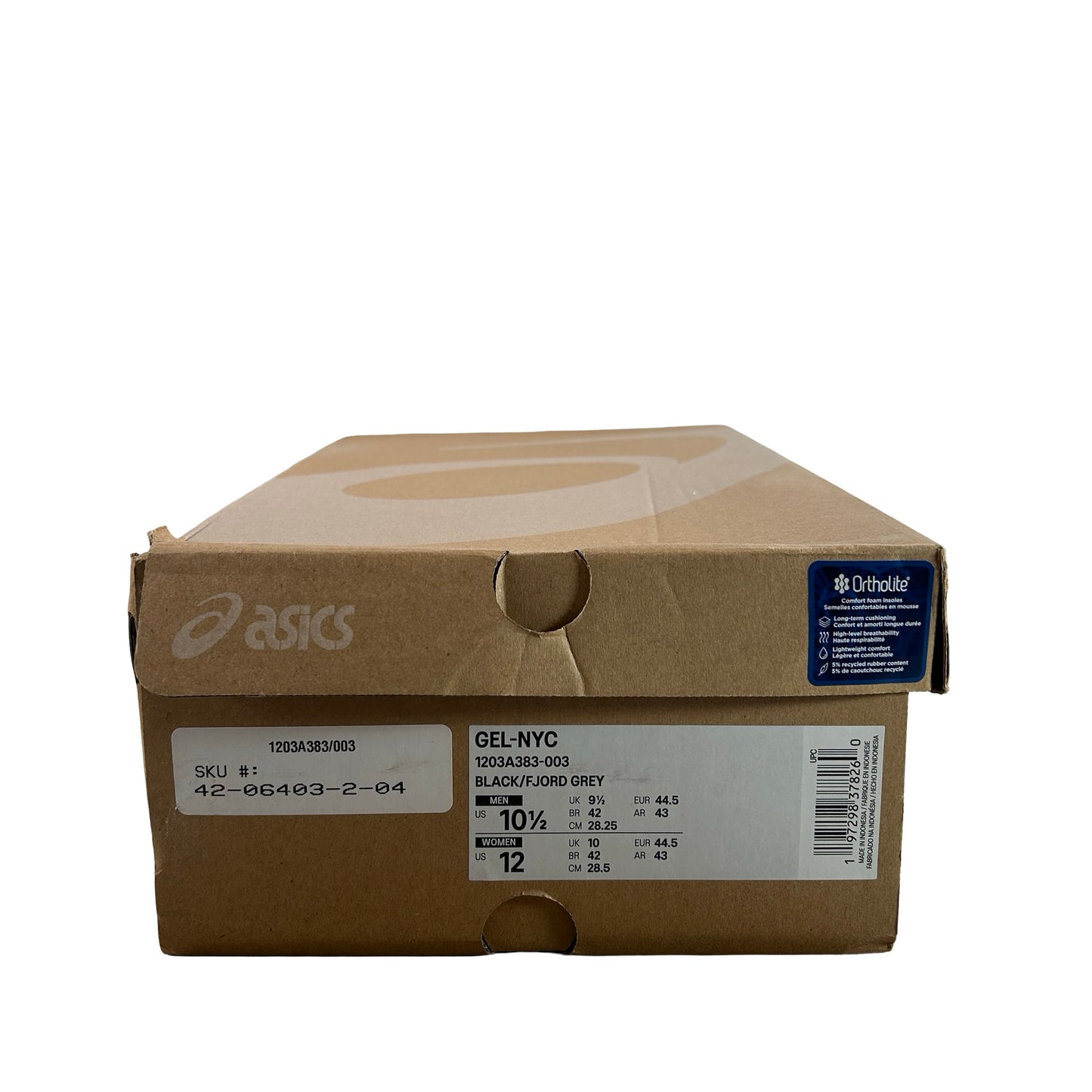 1203A383 003 ASICS Gel-NYC Black Fjord Grey [USED] - 10.5 (Used)