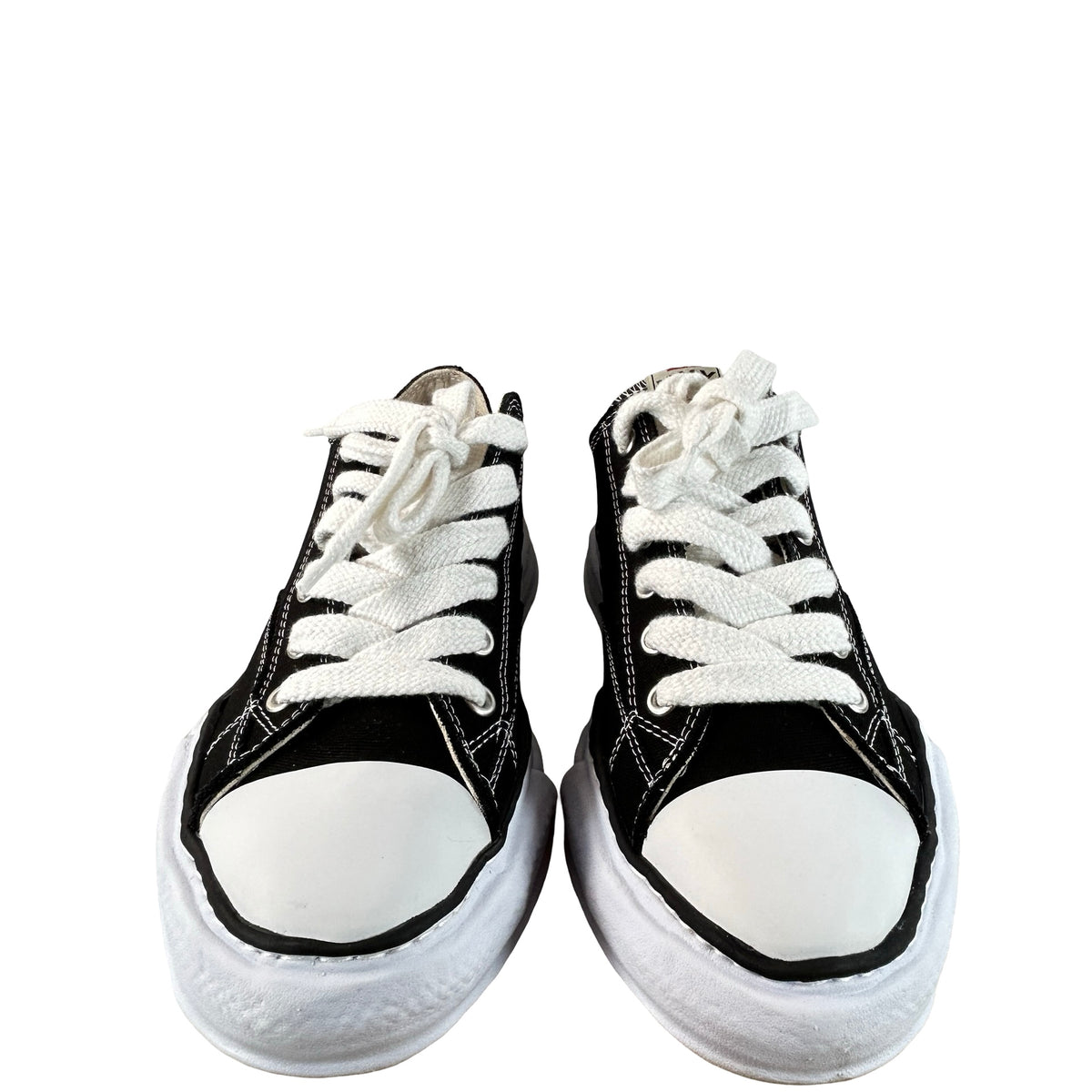 A01FW702 BLK Maison Mihara Yasuhiro Peterson OG Sole Canvas Low Black [USED] - EU 44 (Used)