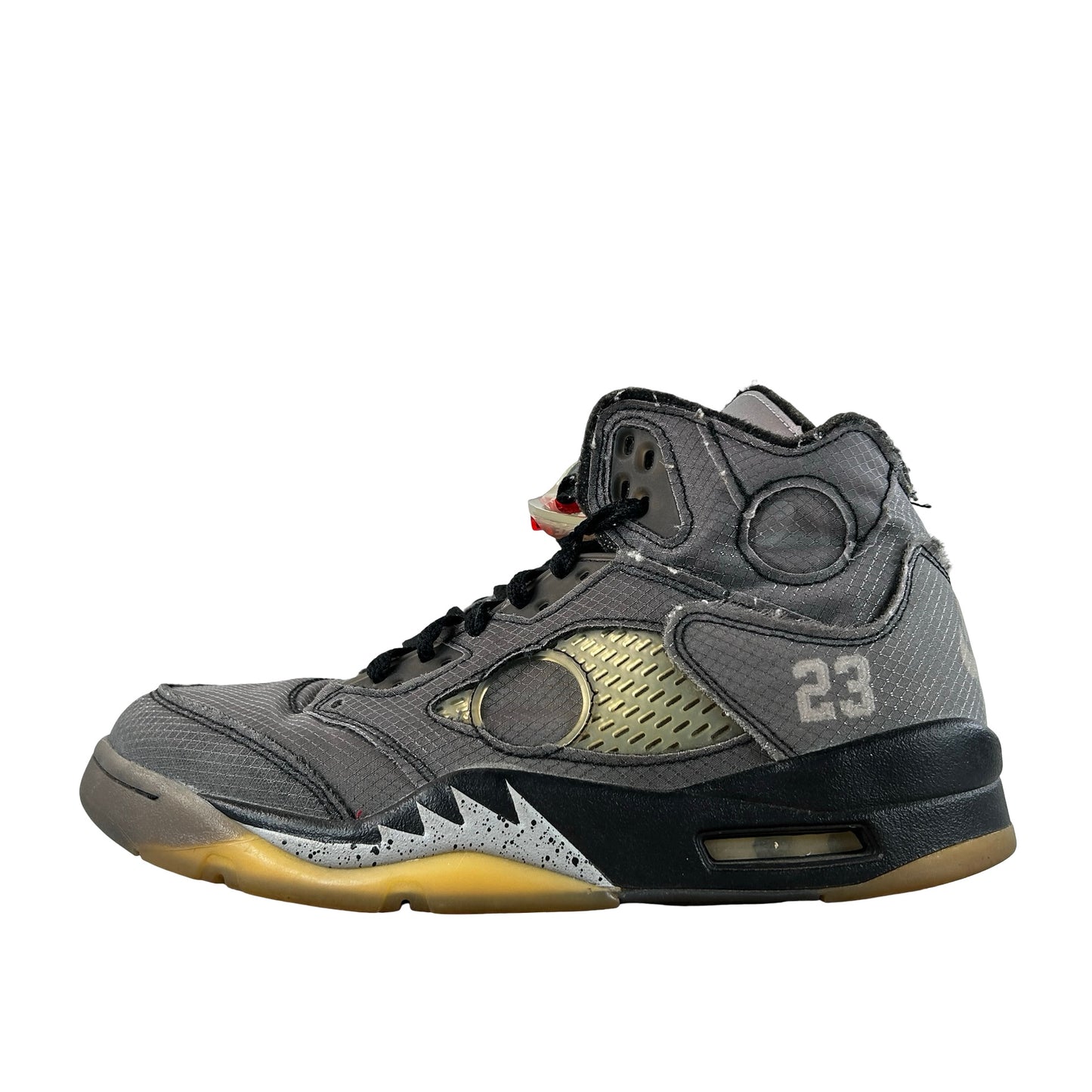 CT8480 001 Jordan 5 Off-White Black [USED] - 8 M (Used2) (No Box2)