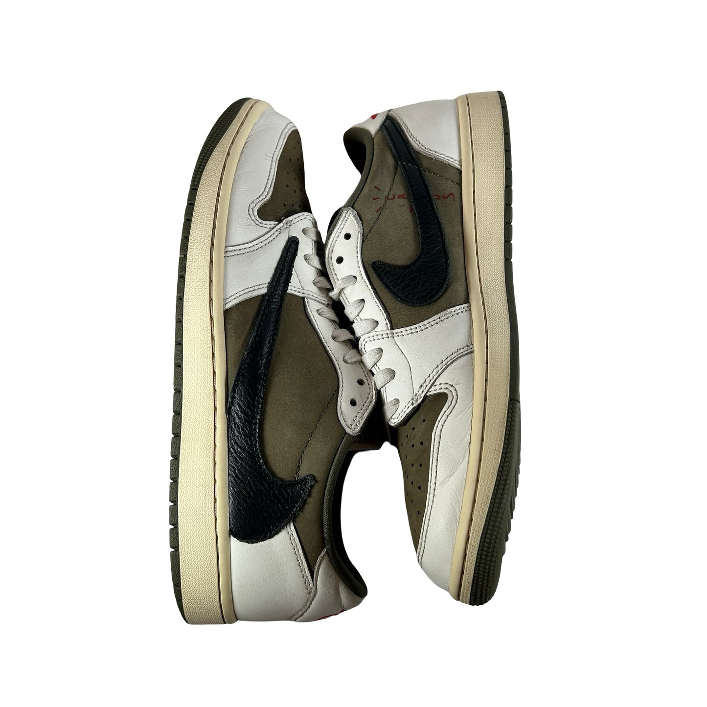 DM7866 200 Jordan 1 Retro Low OG SP Travis Scott Medium Olive [USED] - 10.5 M (Used) (Replace Box)