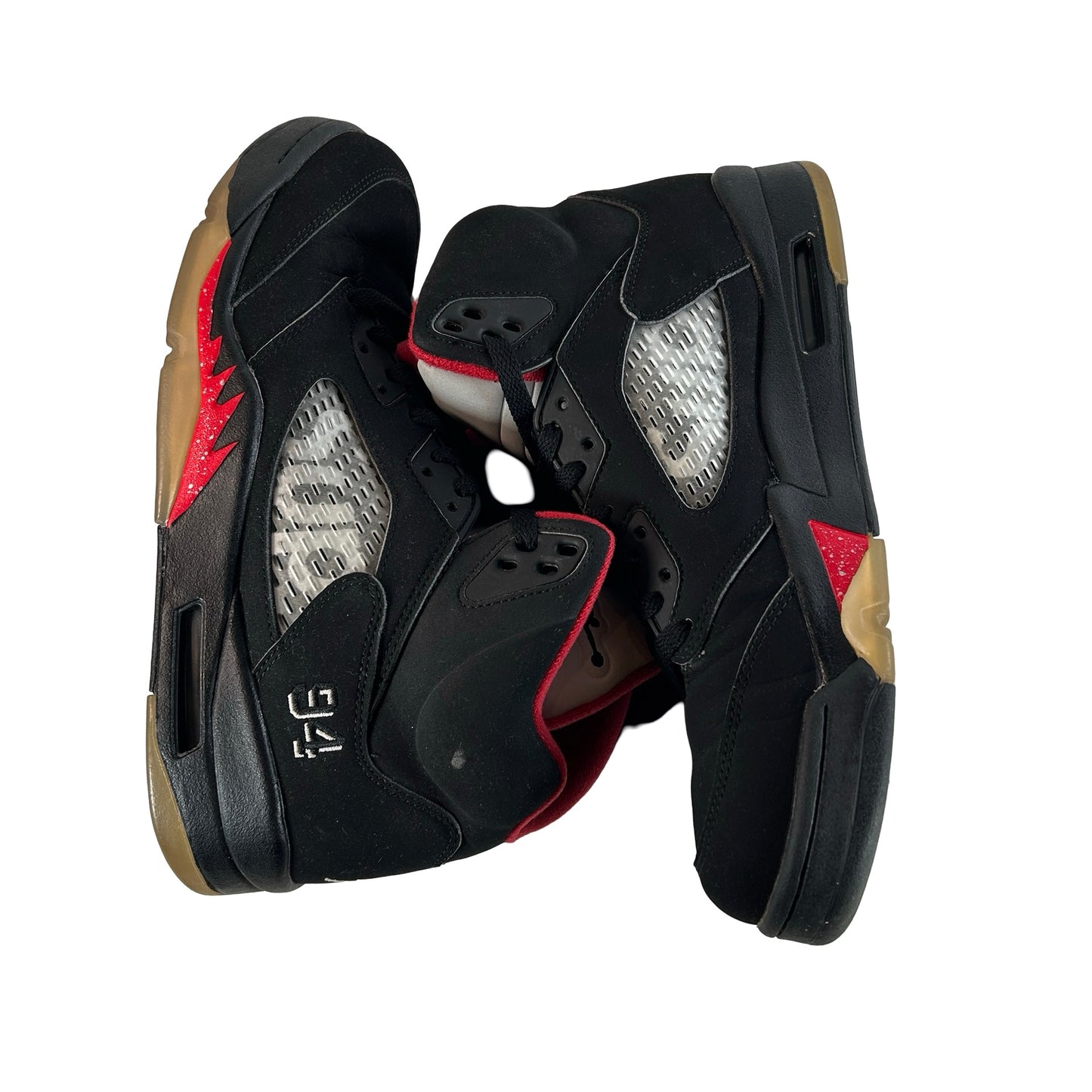 824371 001 Jordan 5 Retro Supreme Black [USED] - 10 M (Used)